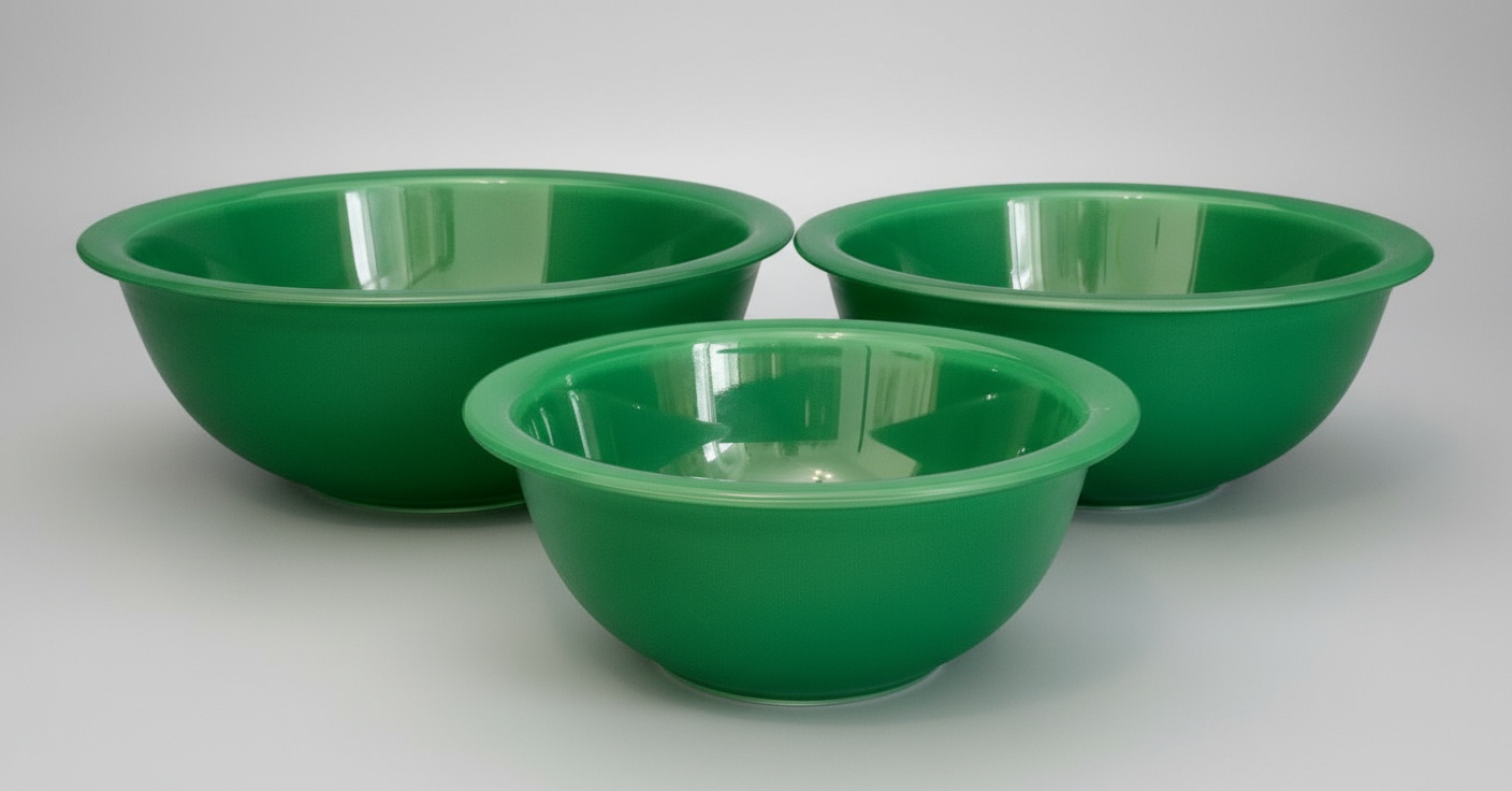 Pyrex Green Nesting Mixing Bowl Set