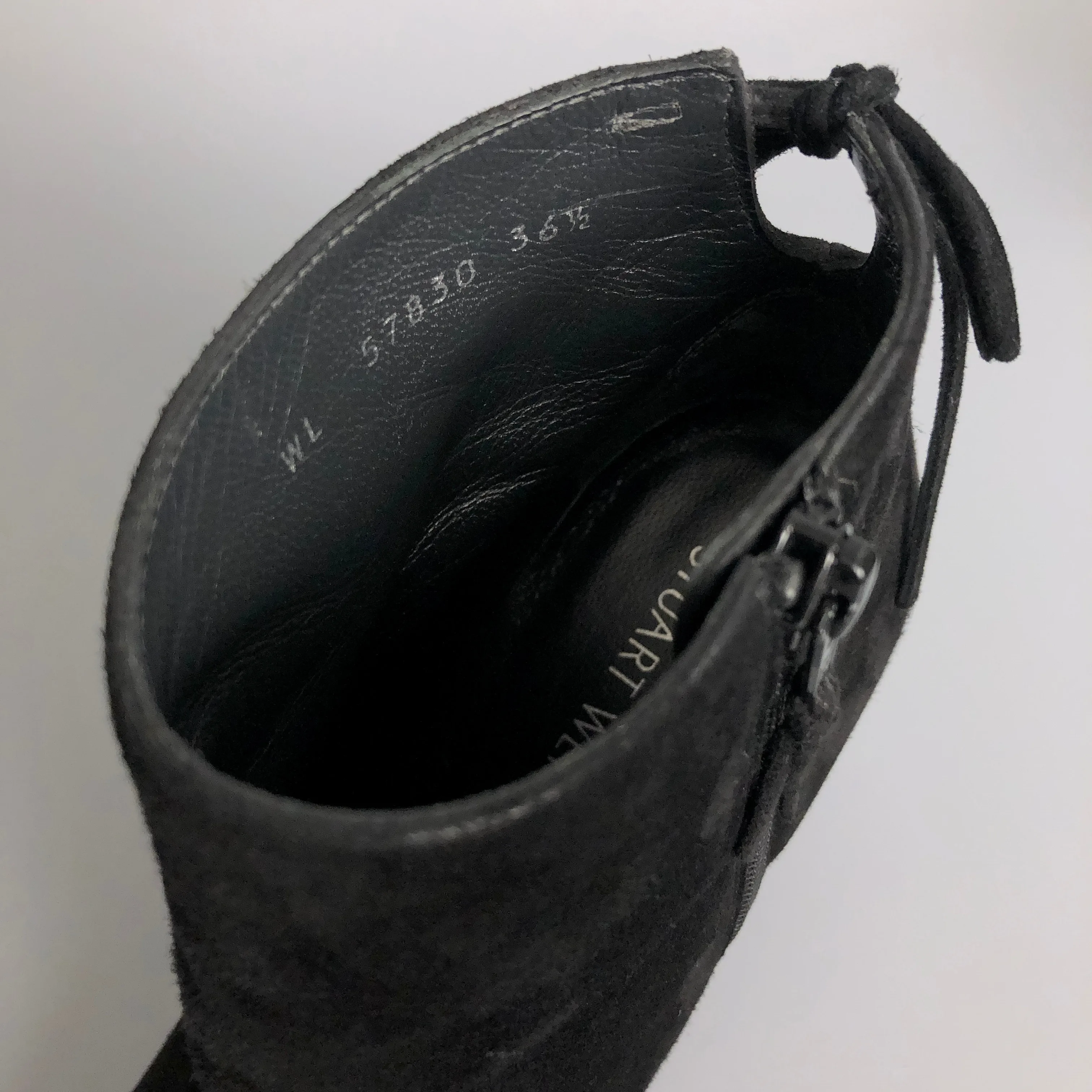 Wow! Stuart Weitzman Black Suede Ankle Boots image indicator(6)