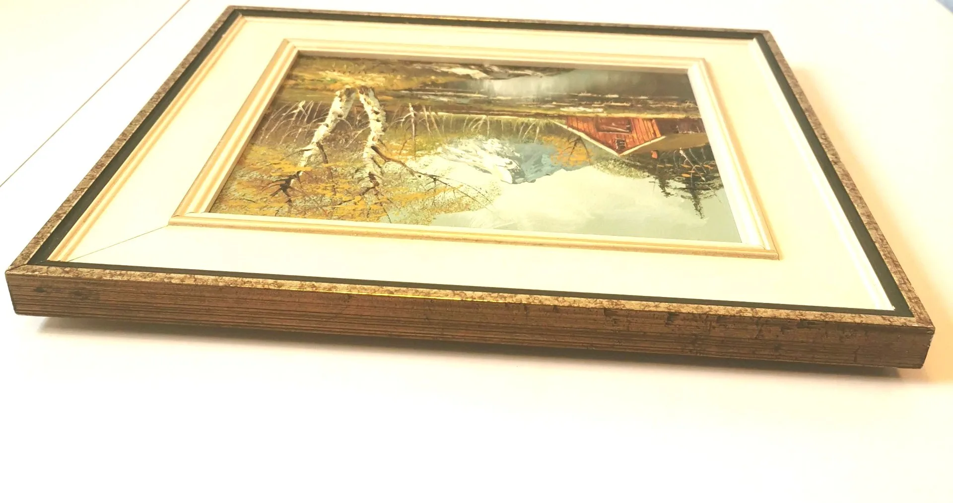 Vintage Outdoor Nature Scene Oil Painting by C. Gibbon image indicator(6)