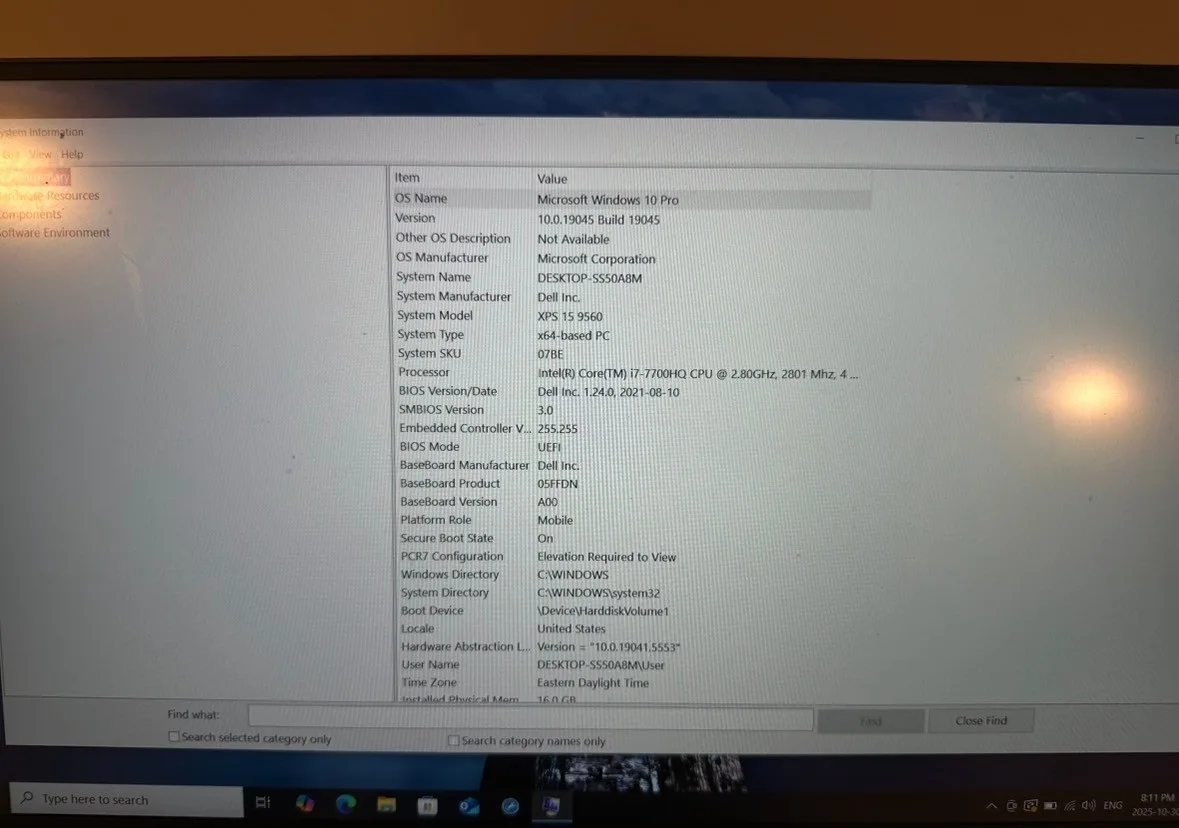 DELL XPS 15 9560 Laptop - i7 /  16GB RAM / 512GB image indicator(9)