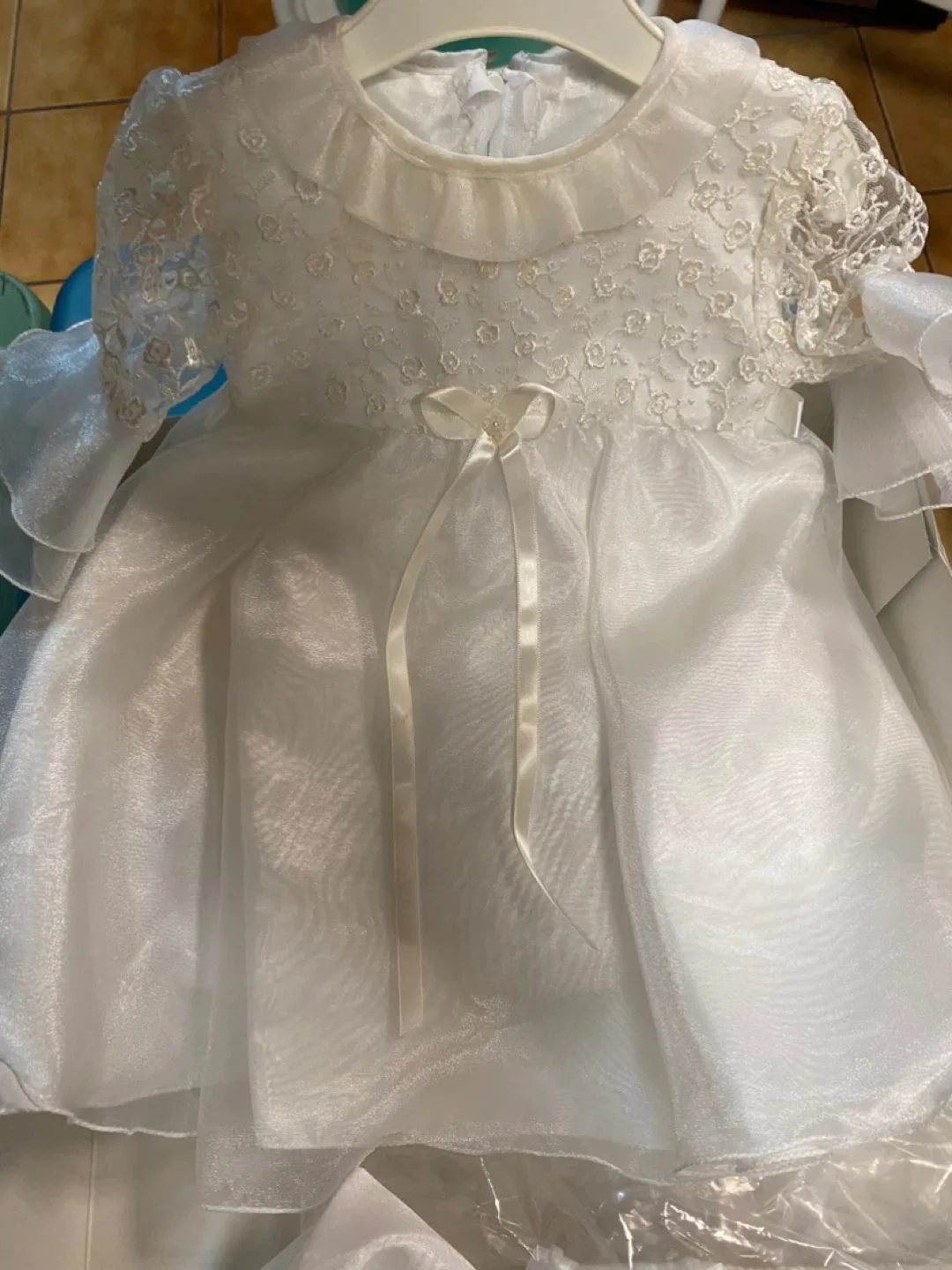 Baptism Girl Dress Baby Outfit with Shoes, Hat & More image indicator(2)