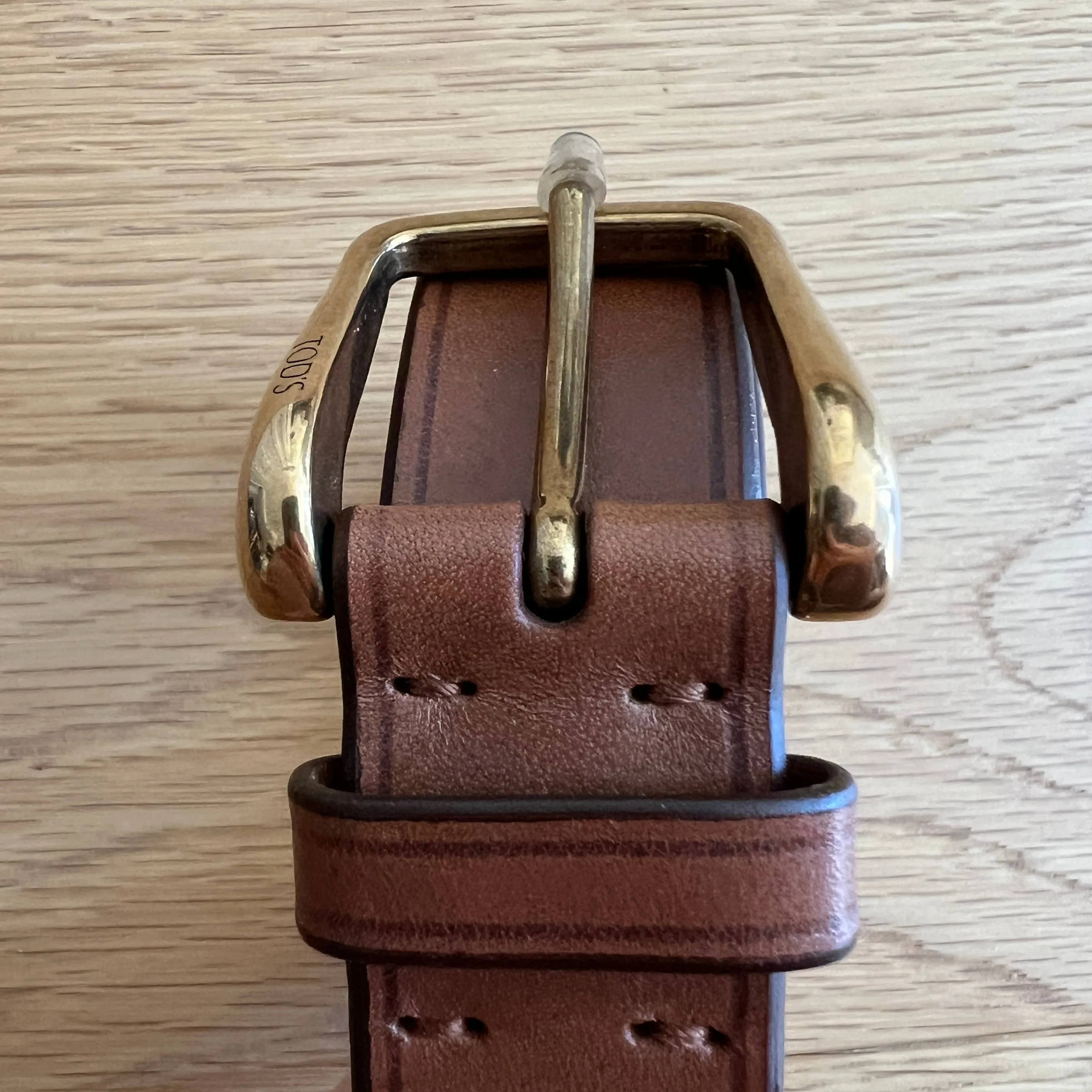 TOD'S Cognac Brown Leather Belt Made in Italy - Brand New image indicator(3)