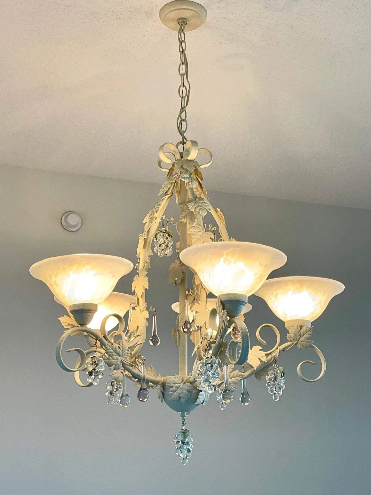 cast iron crystal light, from italy thumbnail