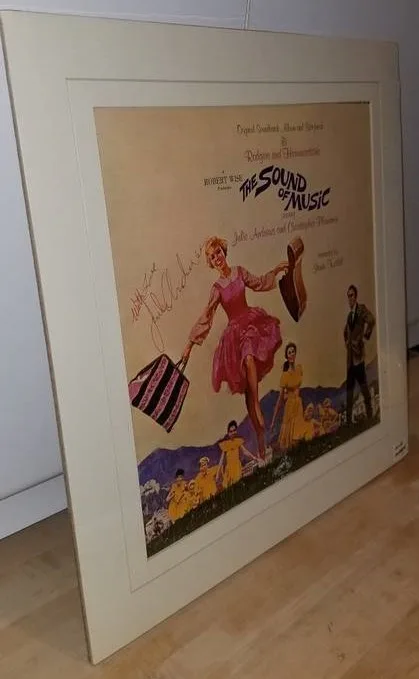 RARE Julie Andrews Signed Sound of Music Album Cover w/ COA image indicator(7)