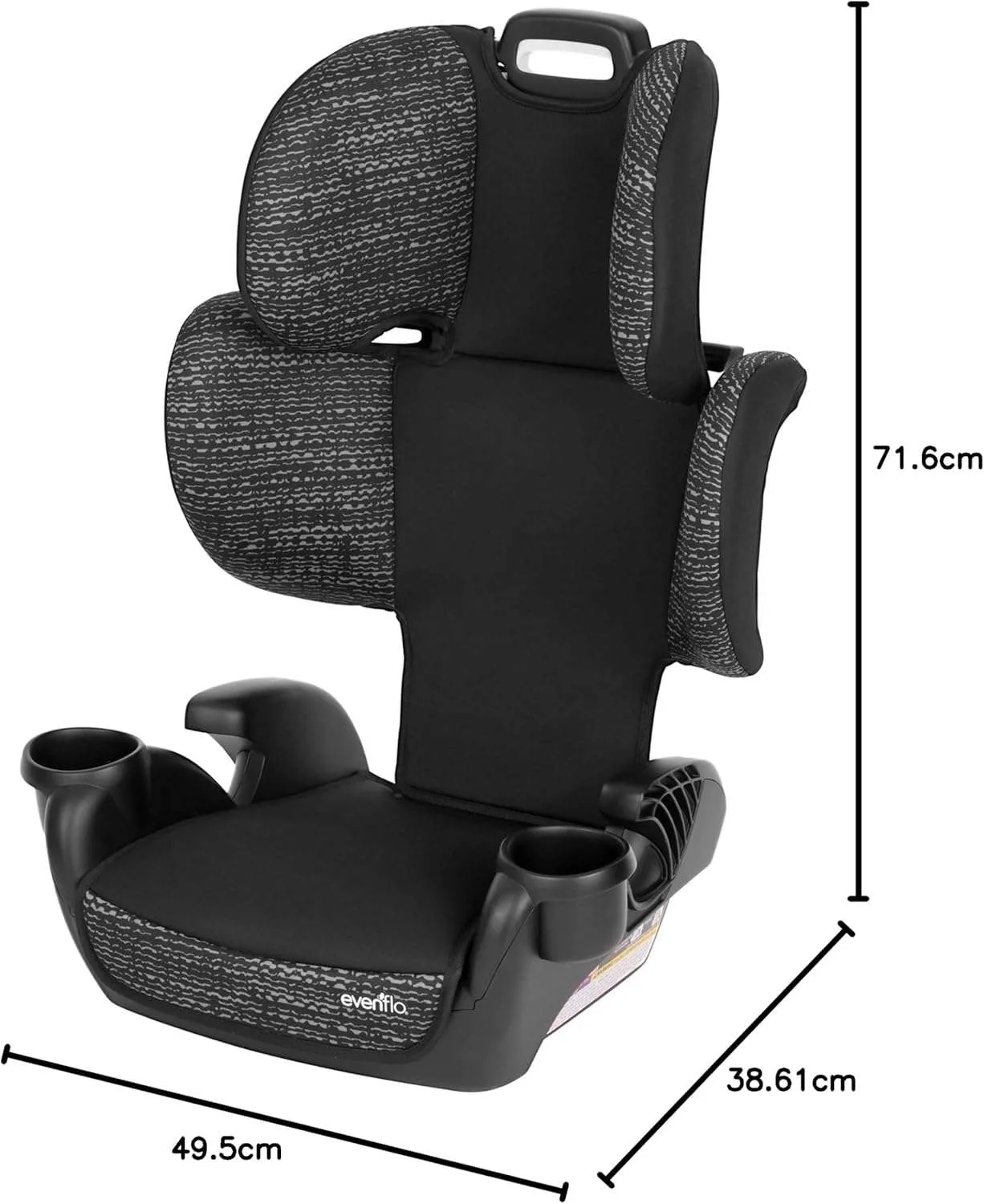 Evenflo GoTime Sport High Back Booster Seat | Kids Car Seat image indicator(2)