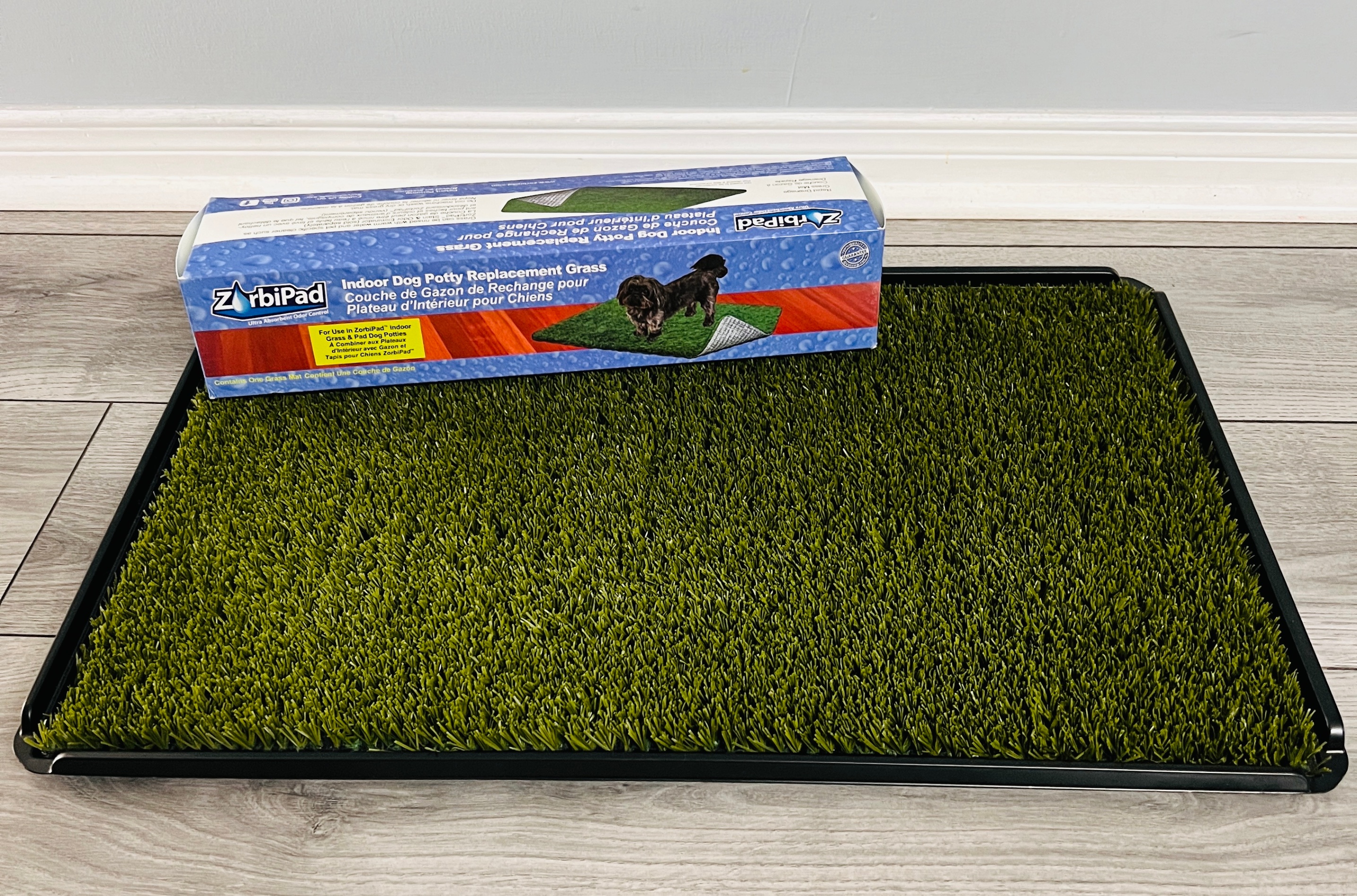 Grass Indoor Dog Potty Trainer with Replacement Pad