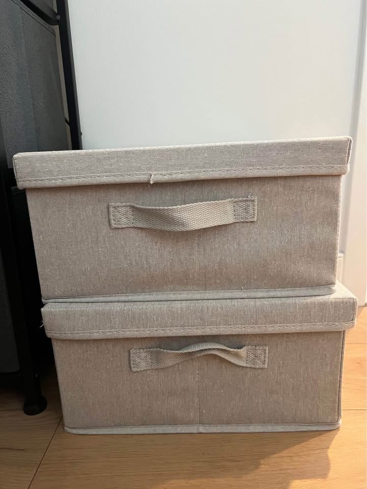 13”x13”x6” Foldable Fabric Bin with Lid (1 count)