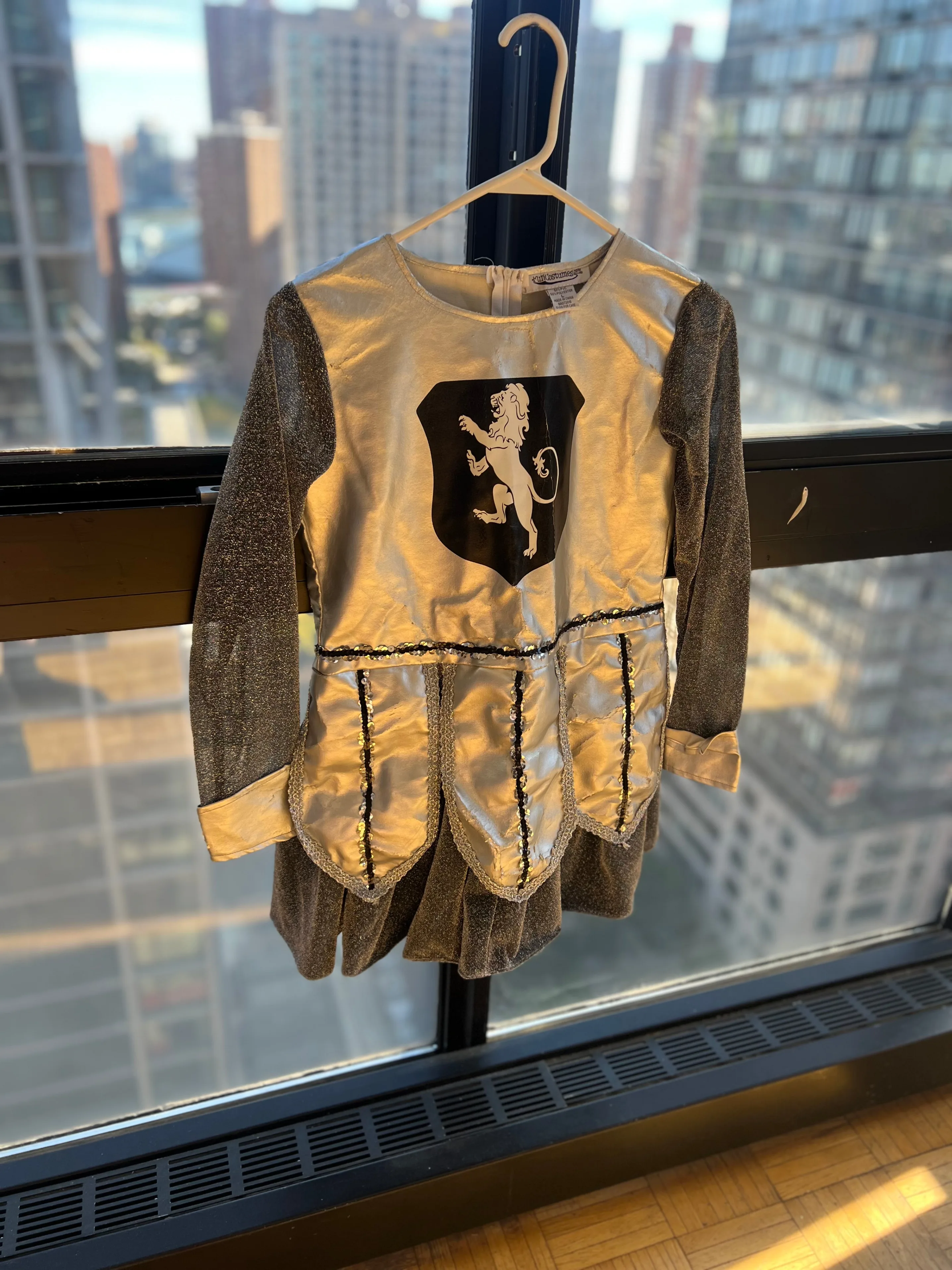 Medieval Knight Halloween Costume Kid’s Large w/ Sword & Shield image indicator(2)