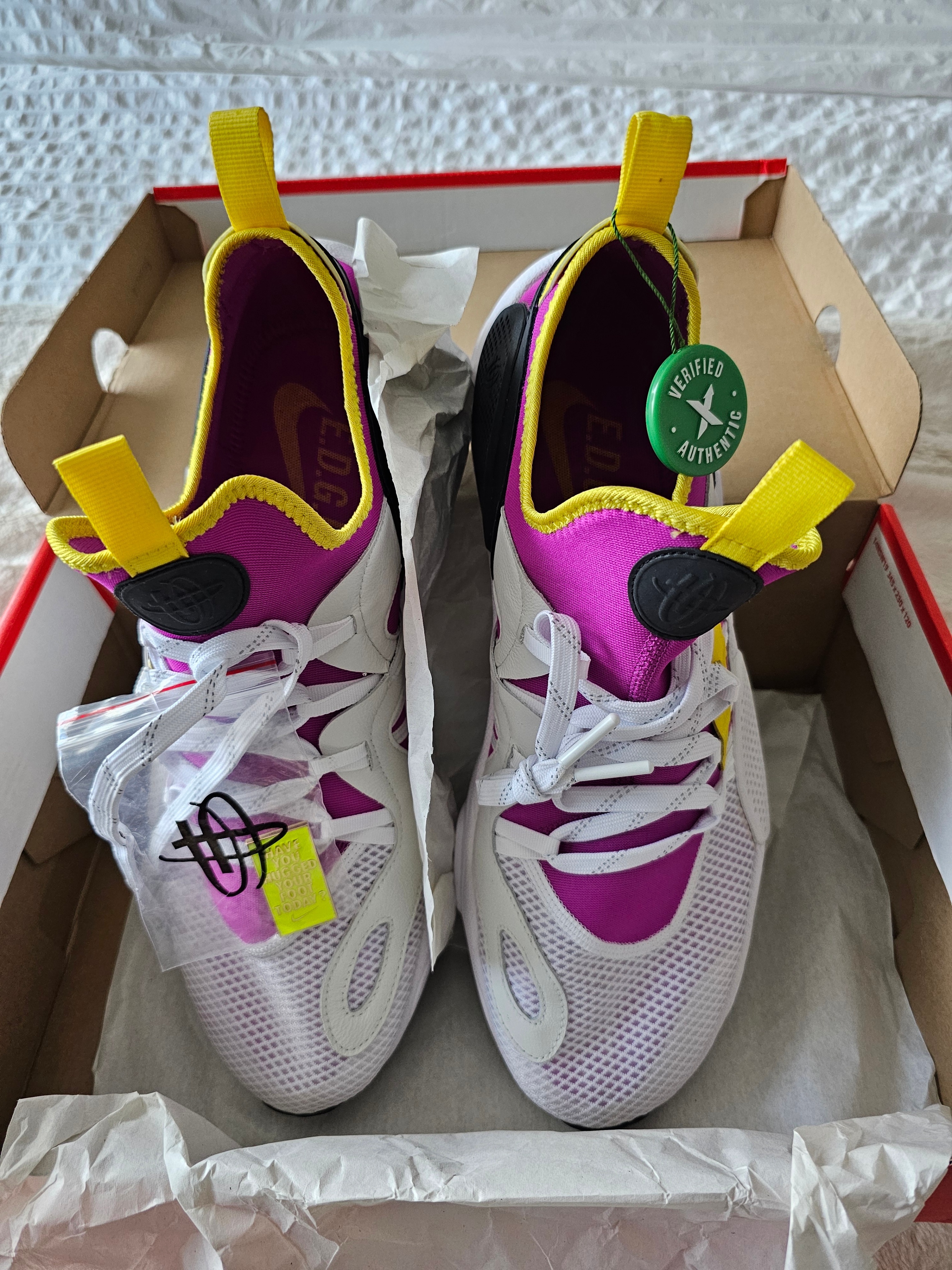 Nike Air Huarache Edge TXT QS Magenta Neon Yellow BQ5206 500 - photo 4