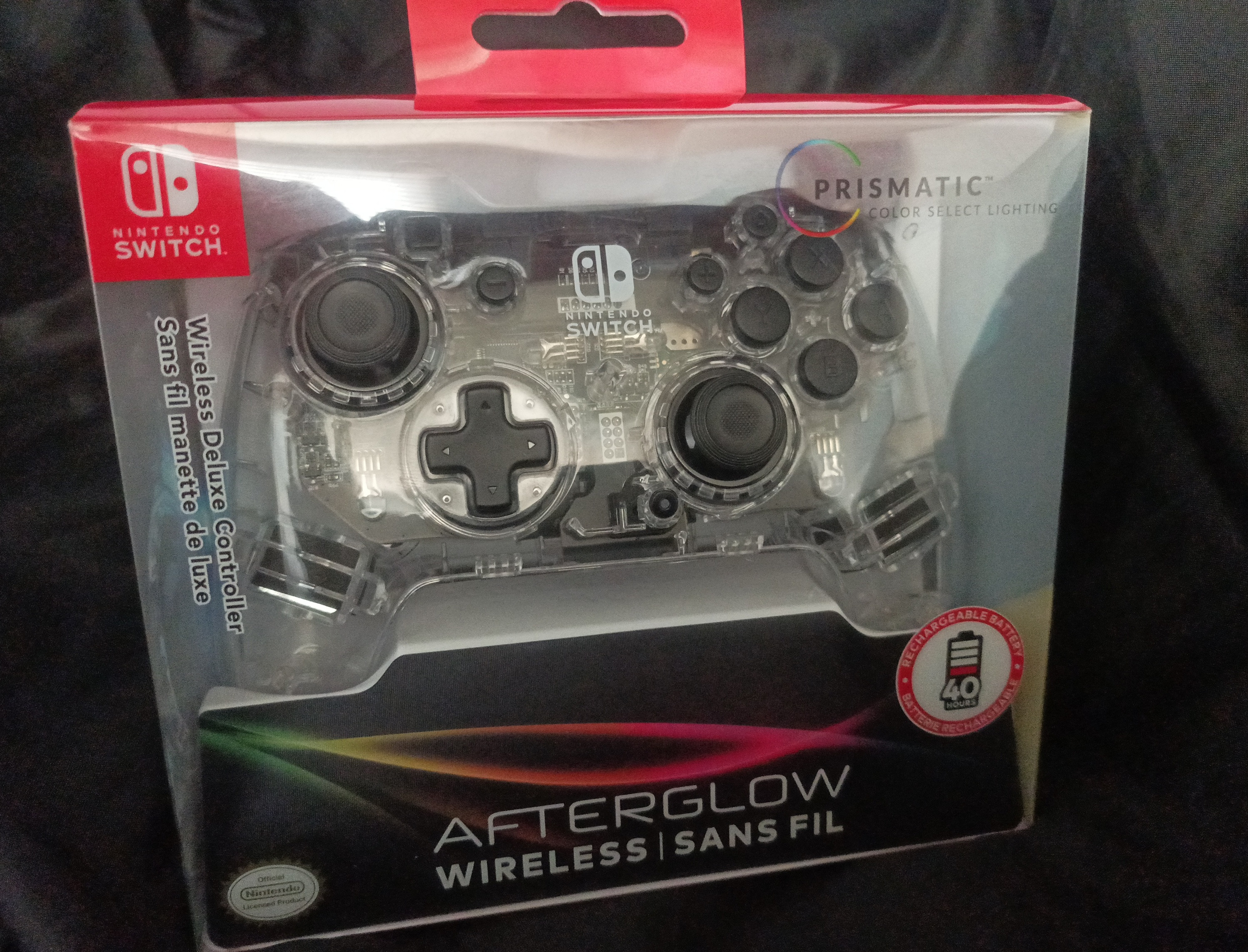PDP Afterglow Wireless Deluxe Controller for Nintendo Switch