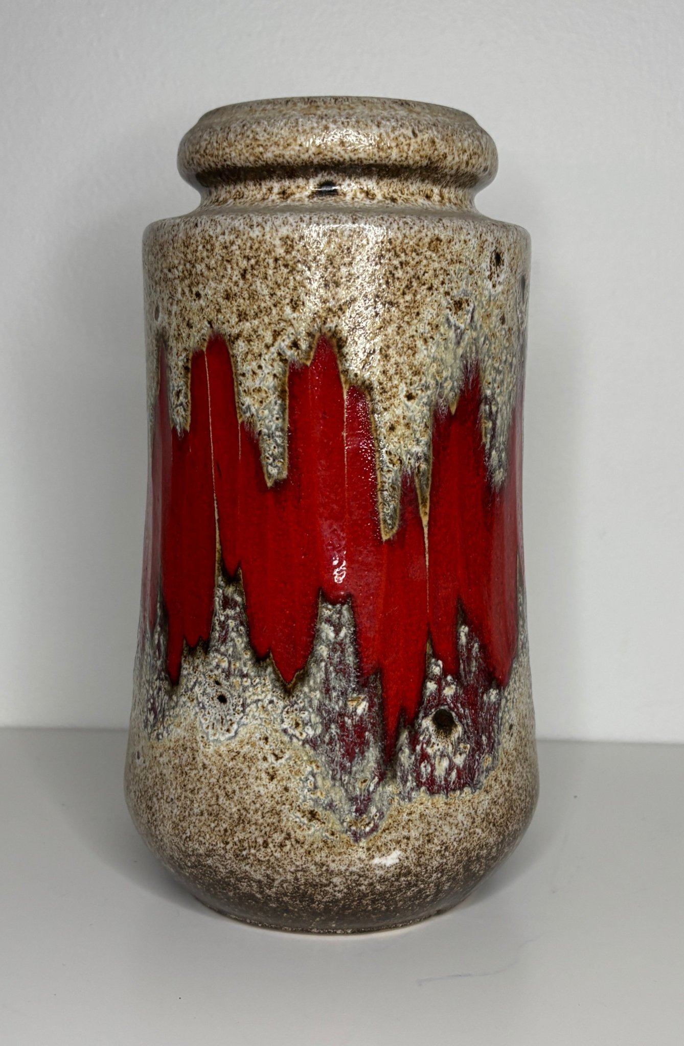 Vintage Scheurich Keramik Lora West German Pottery Lava Vase