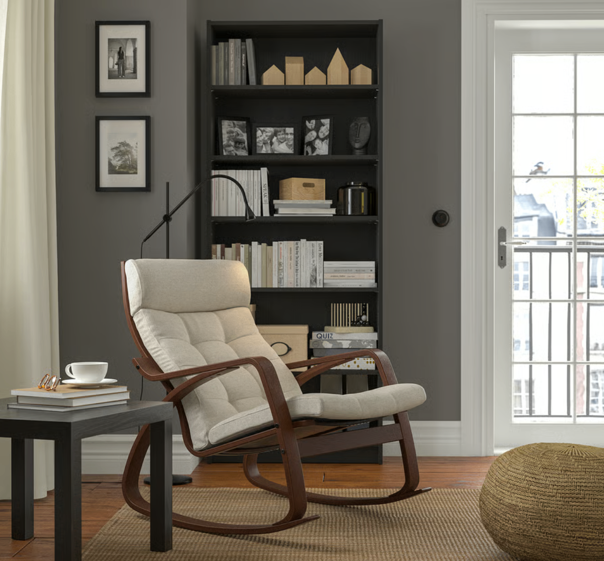 IKEA POÄNG Rocking Chair – Brown / Gunnared Beige - photo 2
