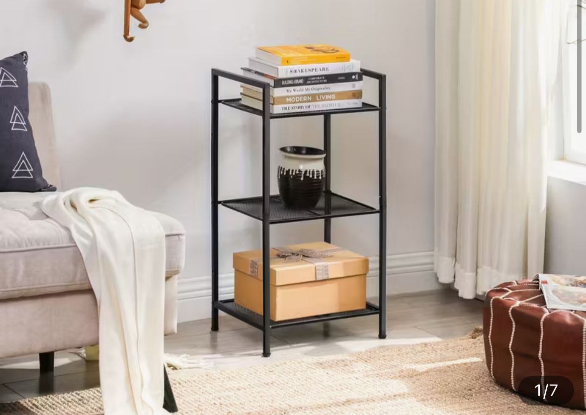 Black storage rack