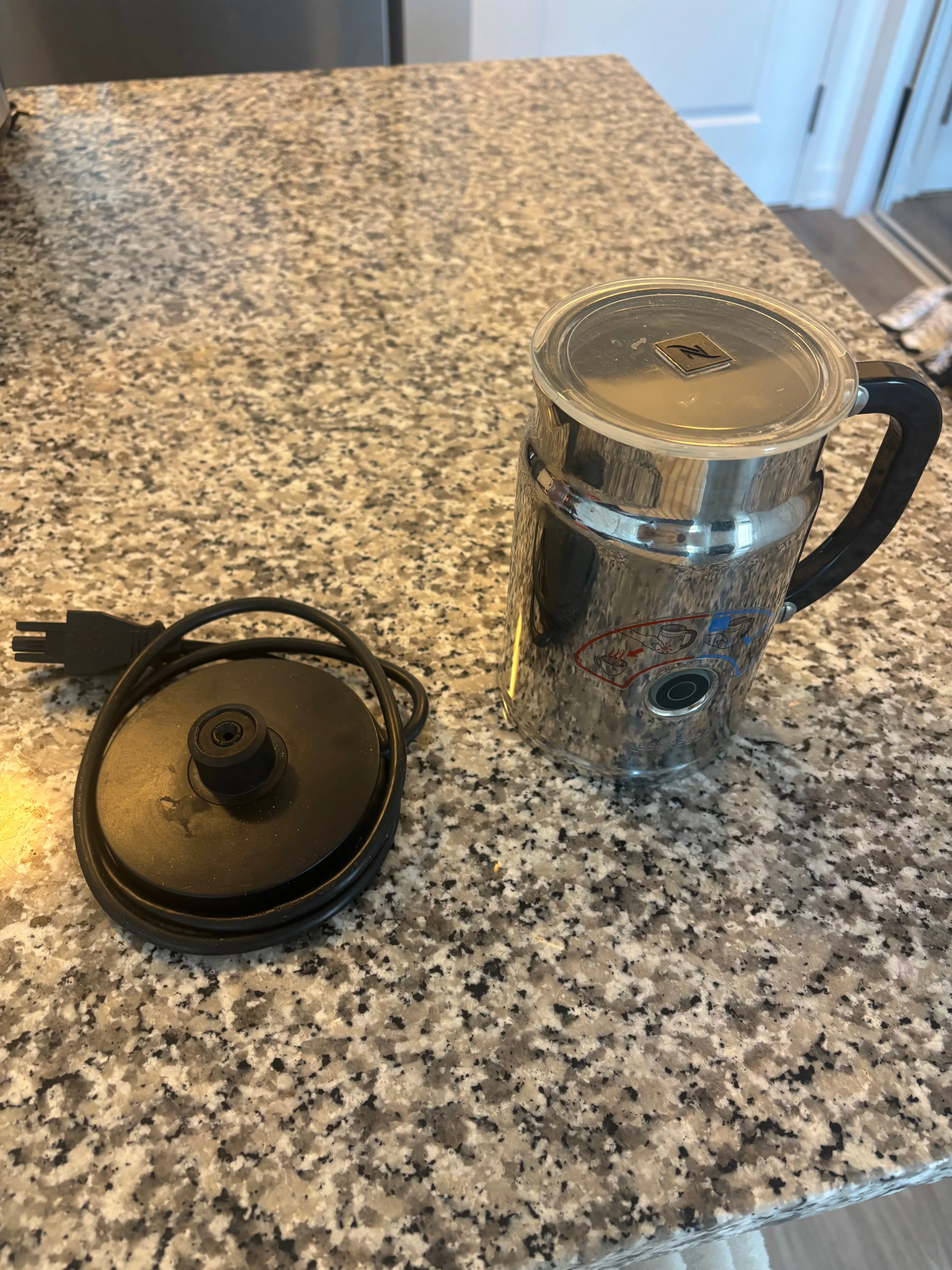 Nespresso Aeroccino Plus Milk Frother — Stainless, Hot & Cold
