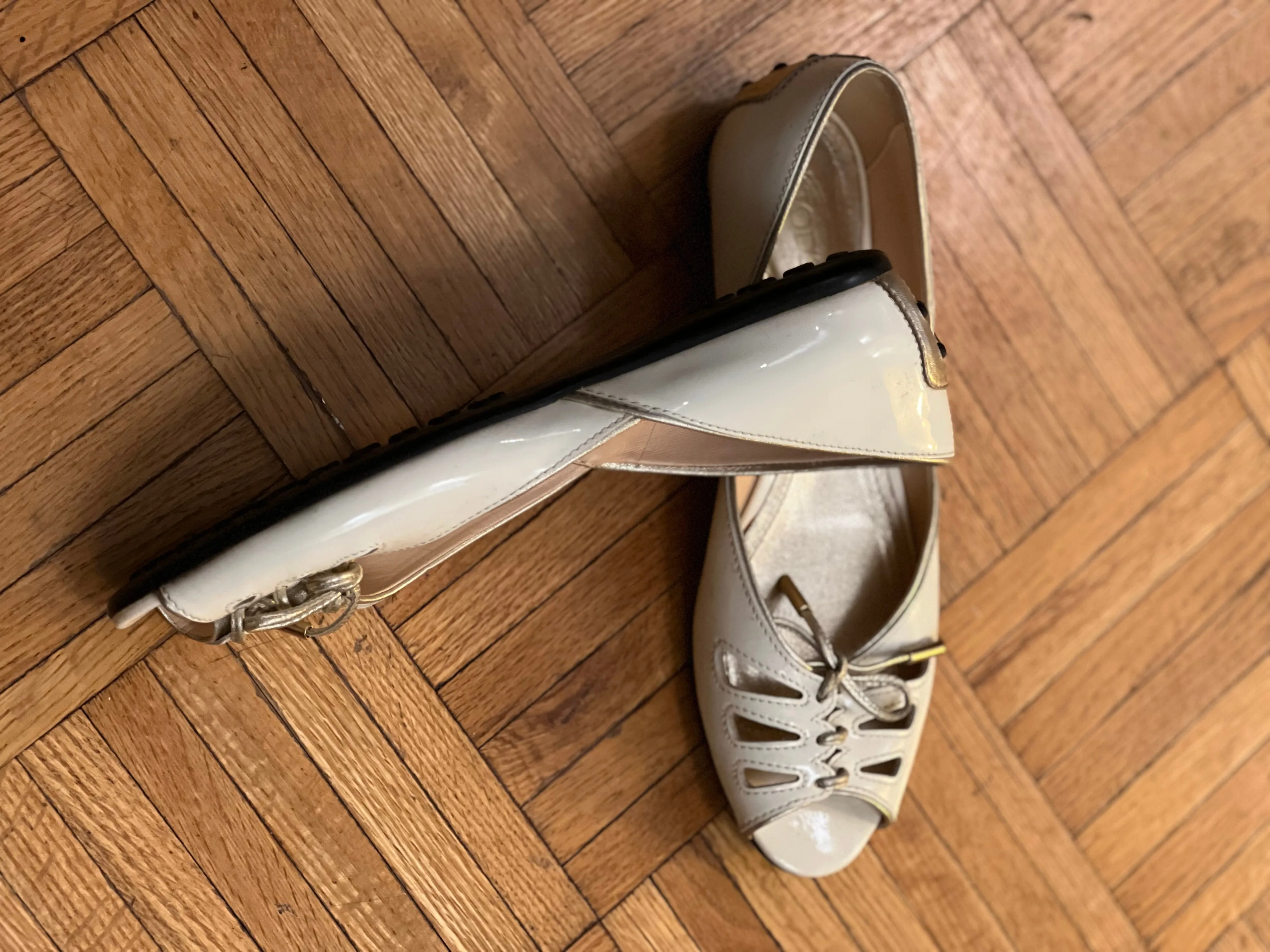 Tod's peep-toe flats Size 8 (38) image indicator(3)