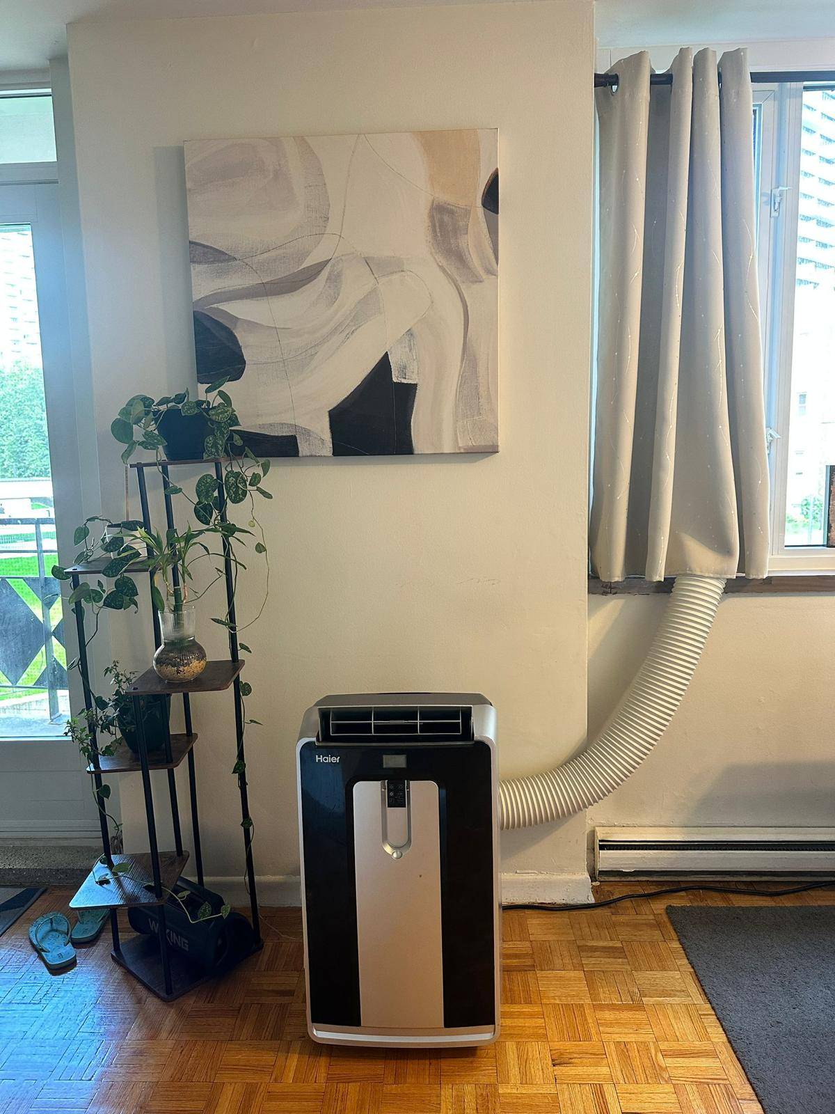 14,000 BTU Portable Heat/Cool Dual Hose AC, Electronic + Remote - photo 2