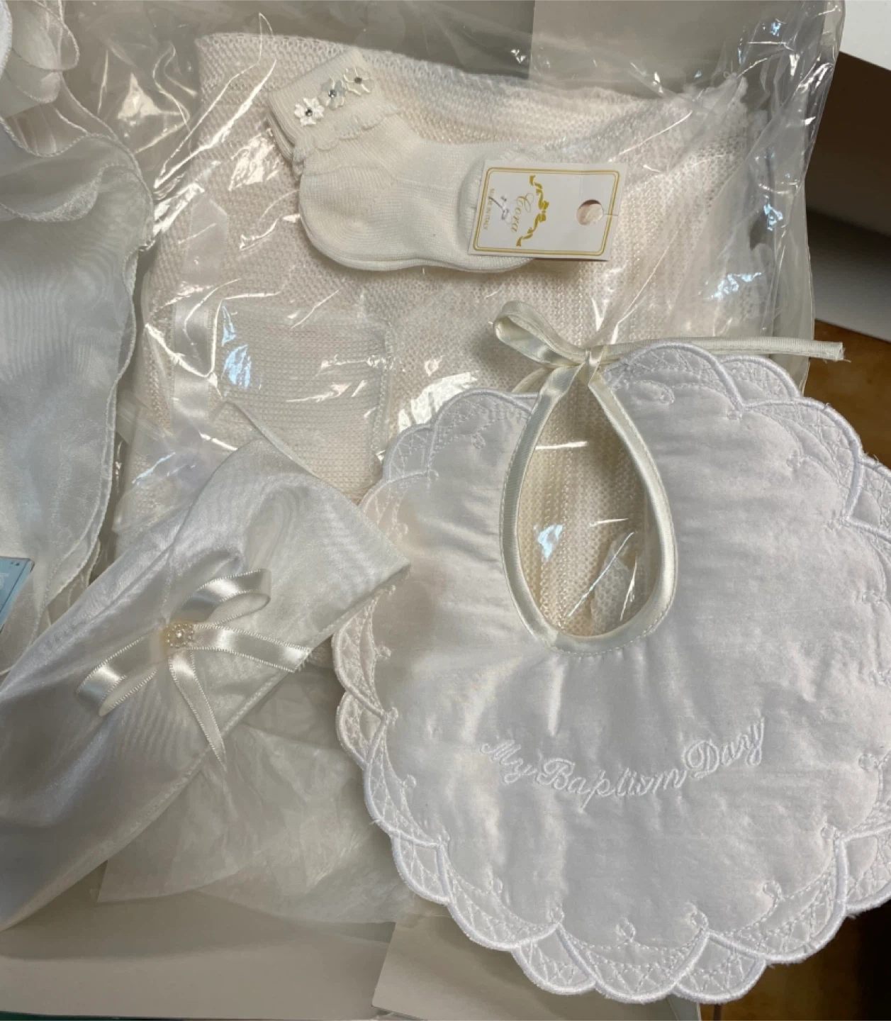 Baptism Girl Dress Baby Outfit with Shoes, Hat & More - photo 4