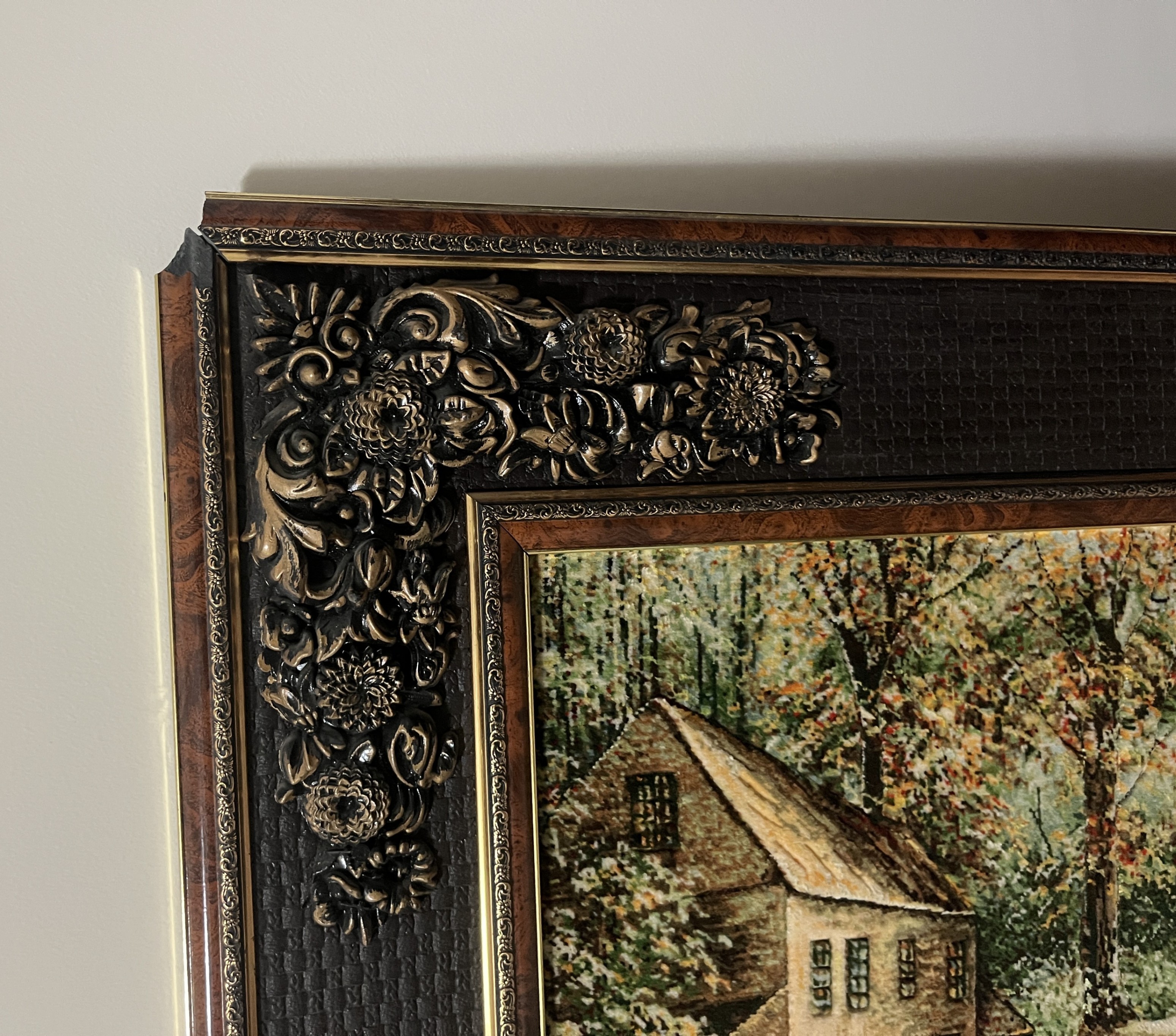 Handwoven Persian Tableau Rug - Framed Wall Art - photo 3