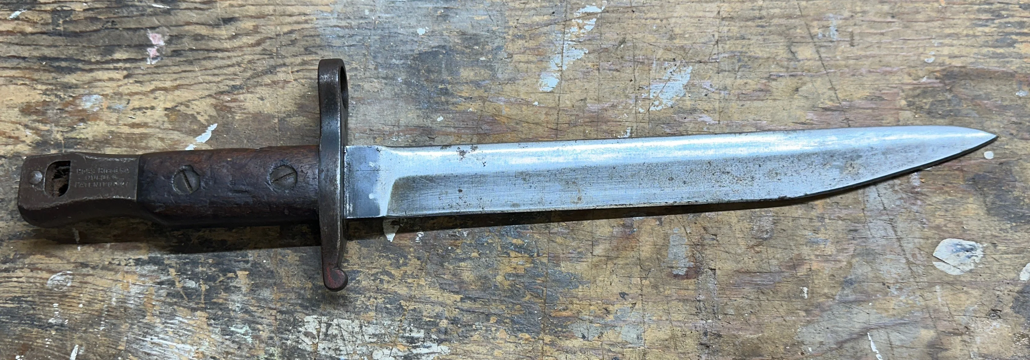 Vintage 17" Ross Rifle Bayonet 1907 image indicator(5)