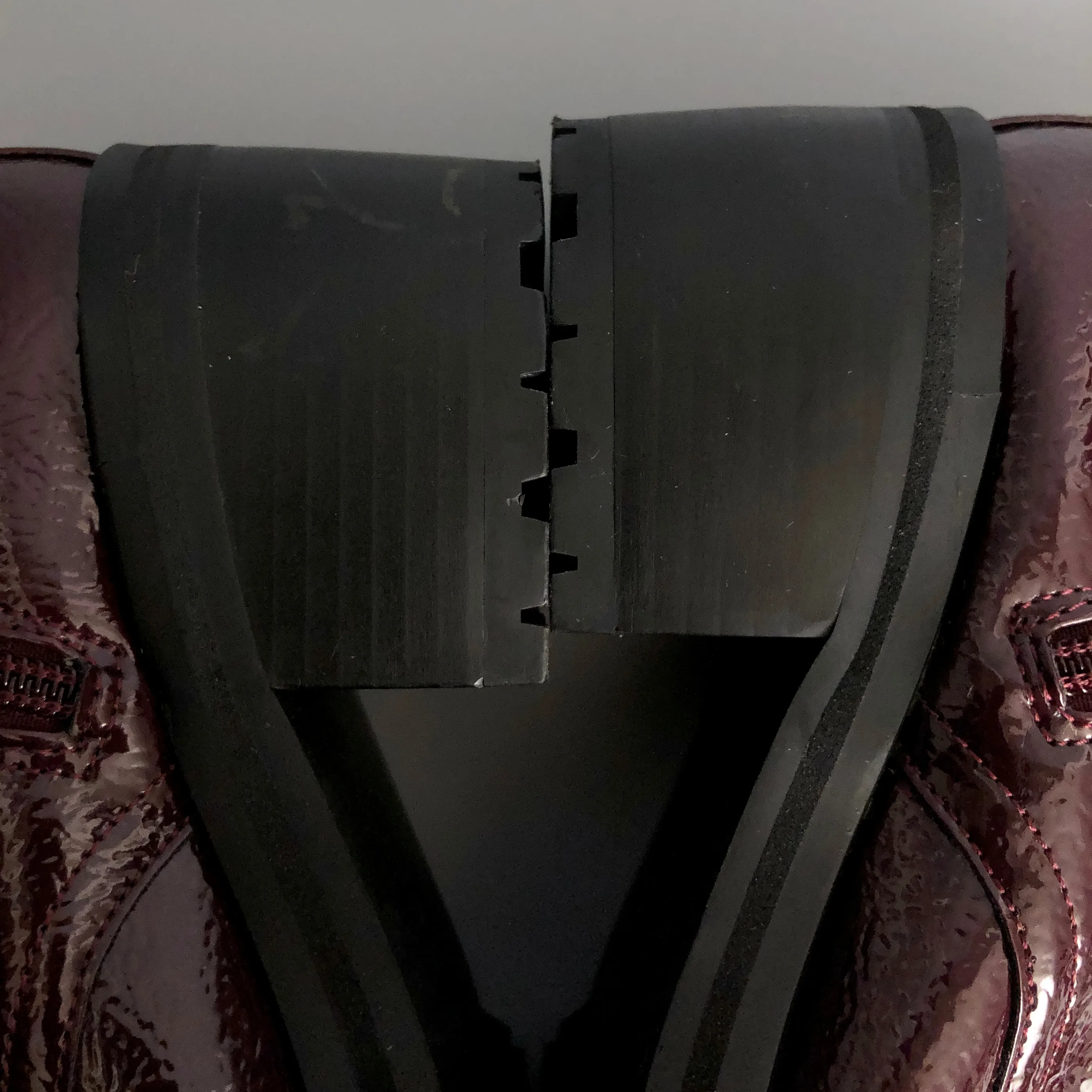 Women's Topshop Burgundy Boots (mismatched size!) image indicator(10)