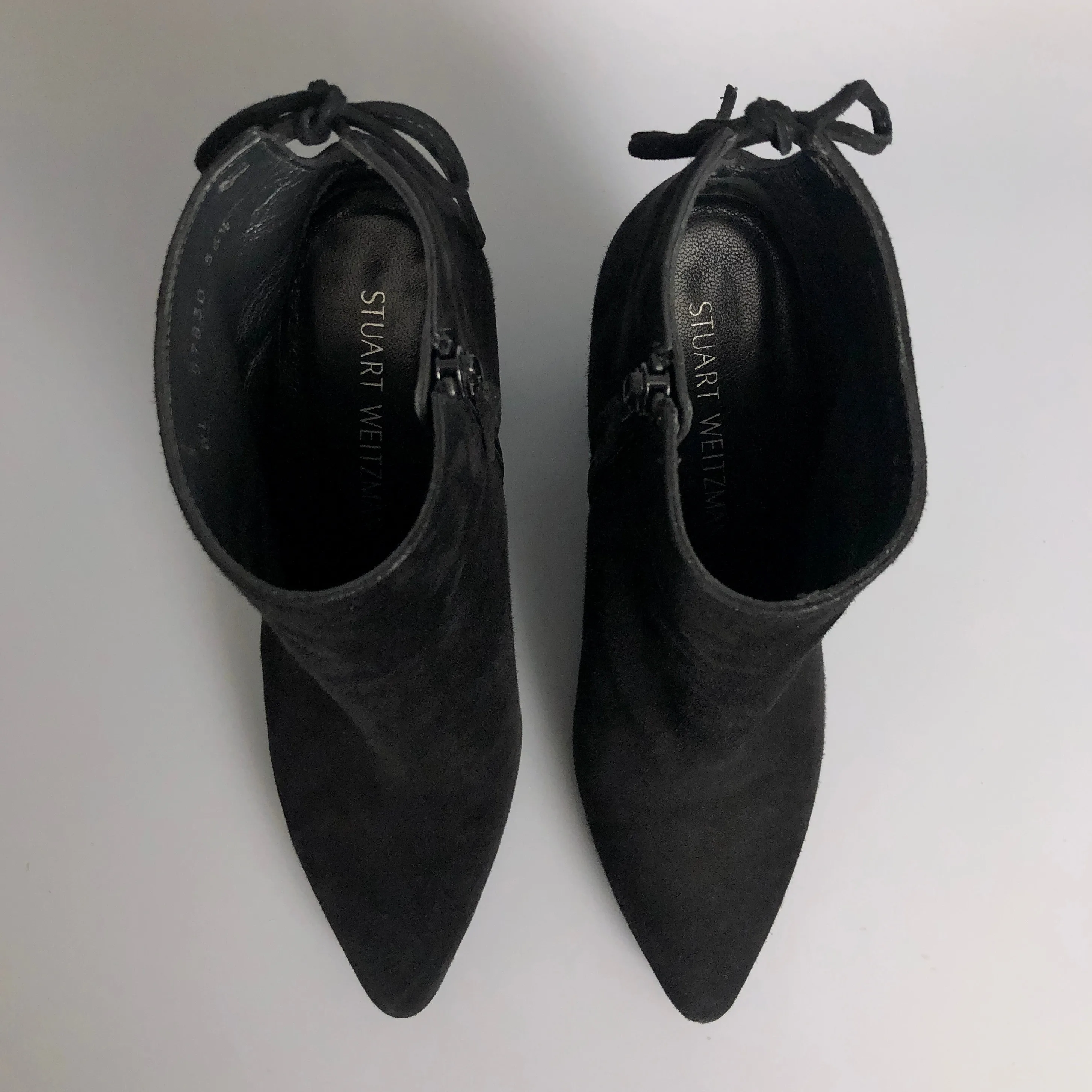Wow! Stuart Weitzman Black Suede Ankle Boots image indicator(3)