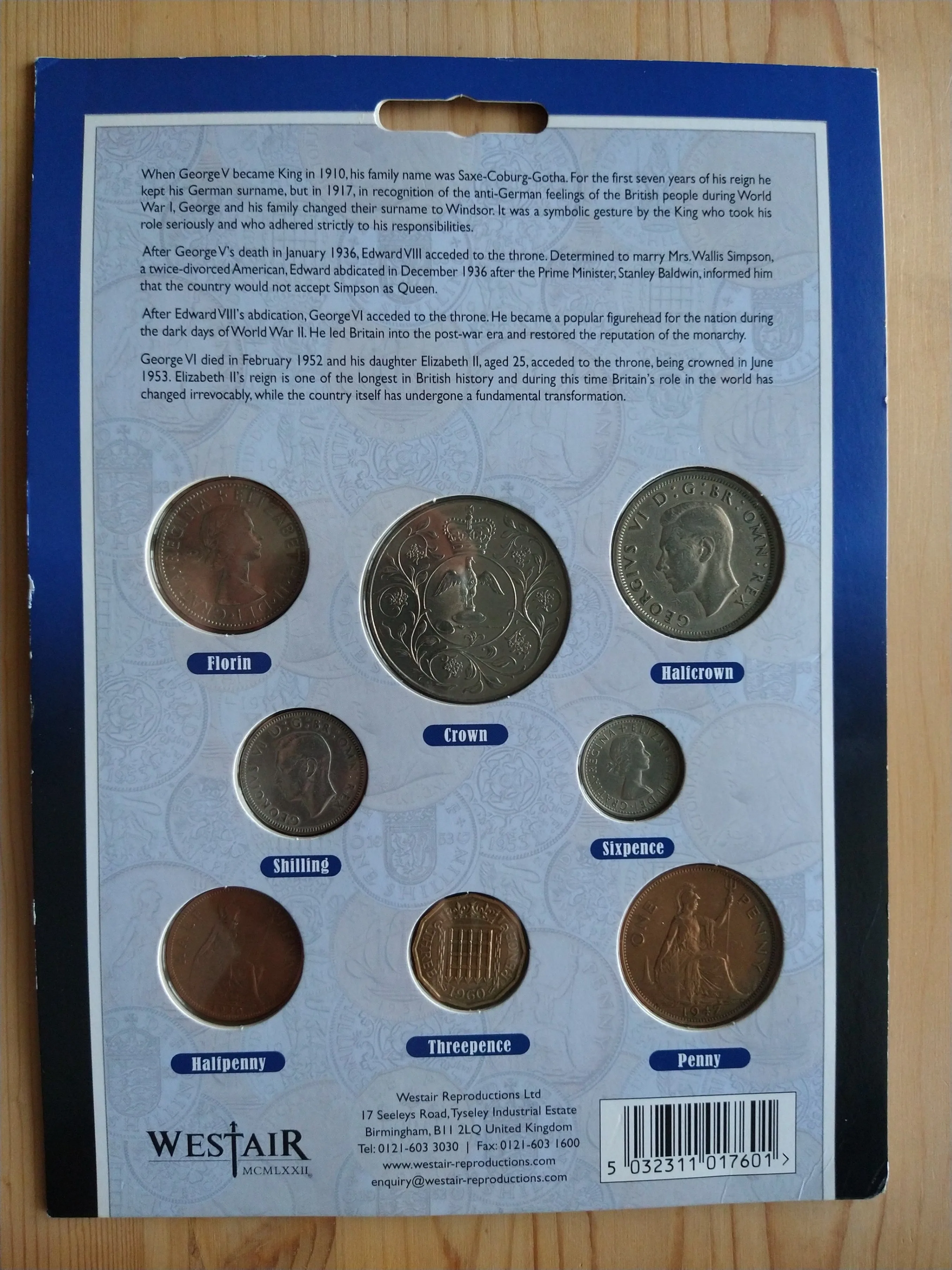 British Coin Collection - 8 coin Set - Royal Windsor image indicator(2)