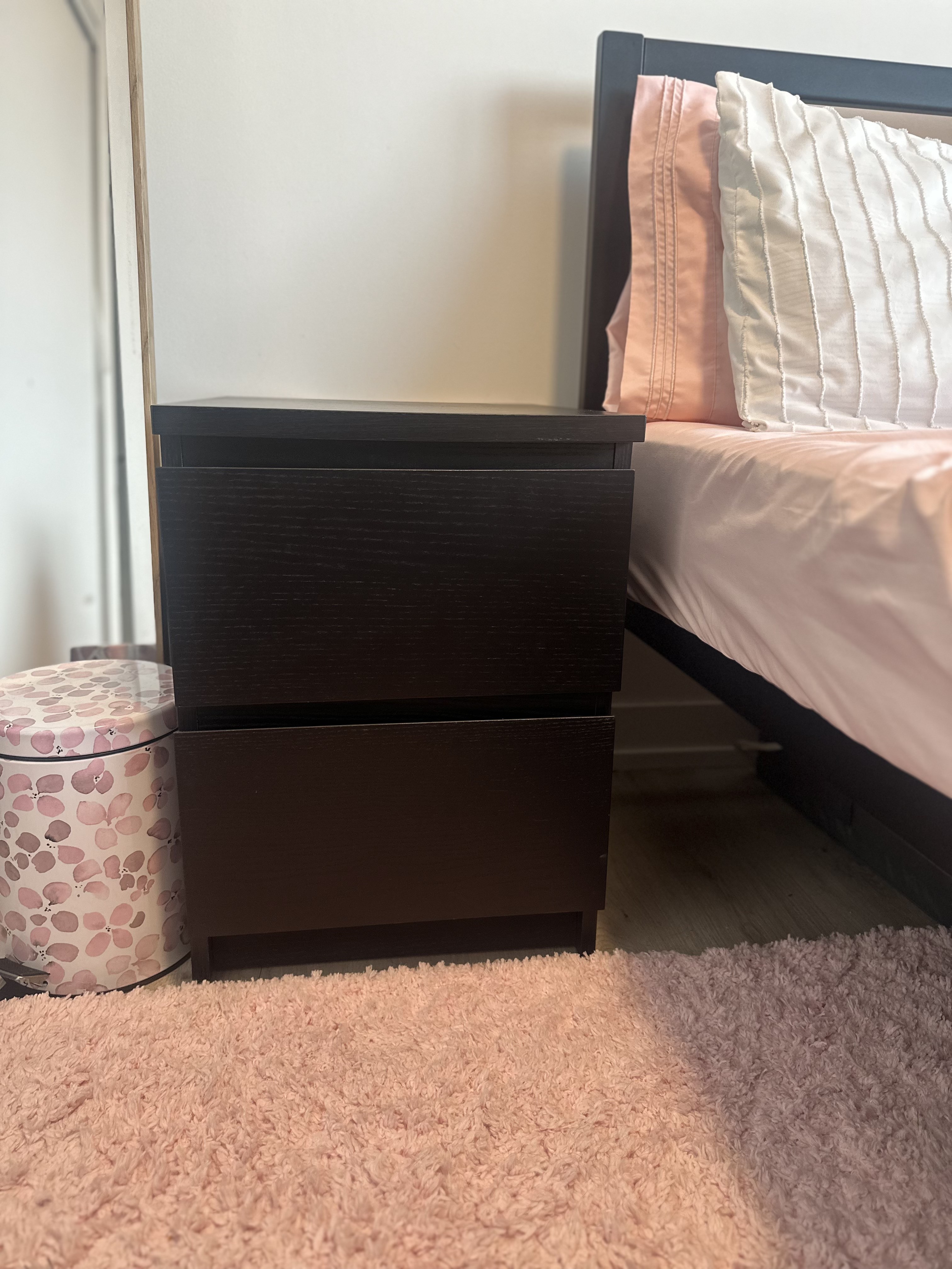 IKEA Bedside Table – Black-Brown (Like New!) - photo 3