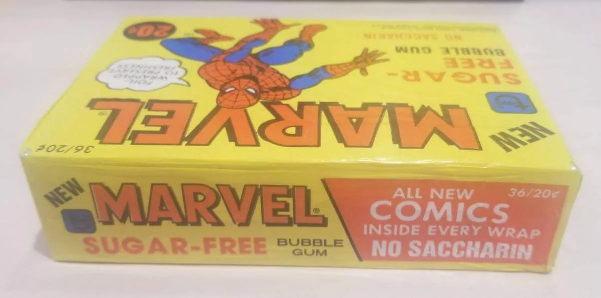 1978 Topps Marvel Sealed Gum Box – Spider-Man Art Pedigree Copy image indicator(5)