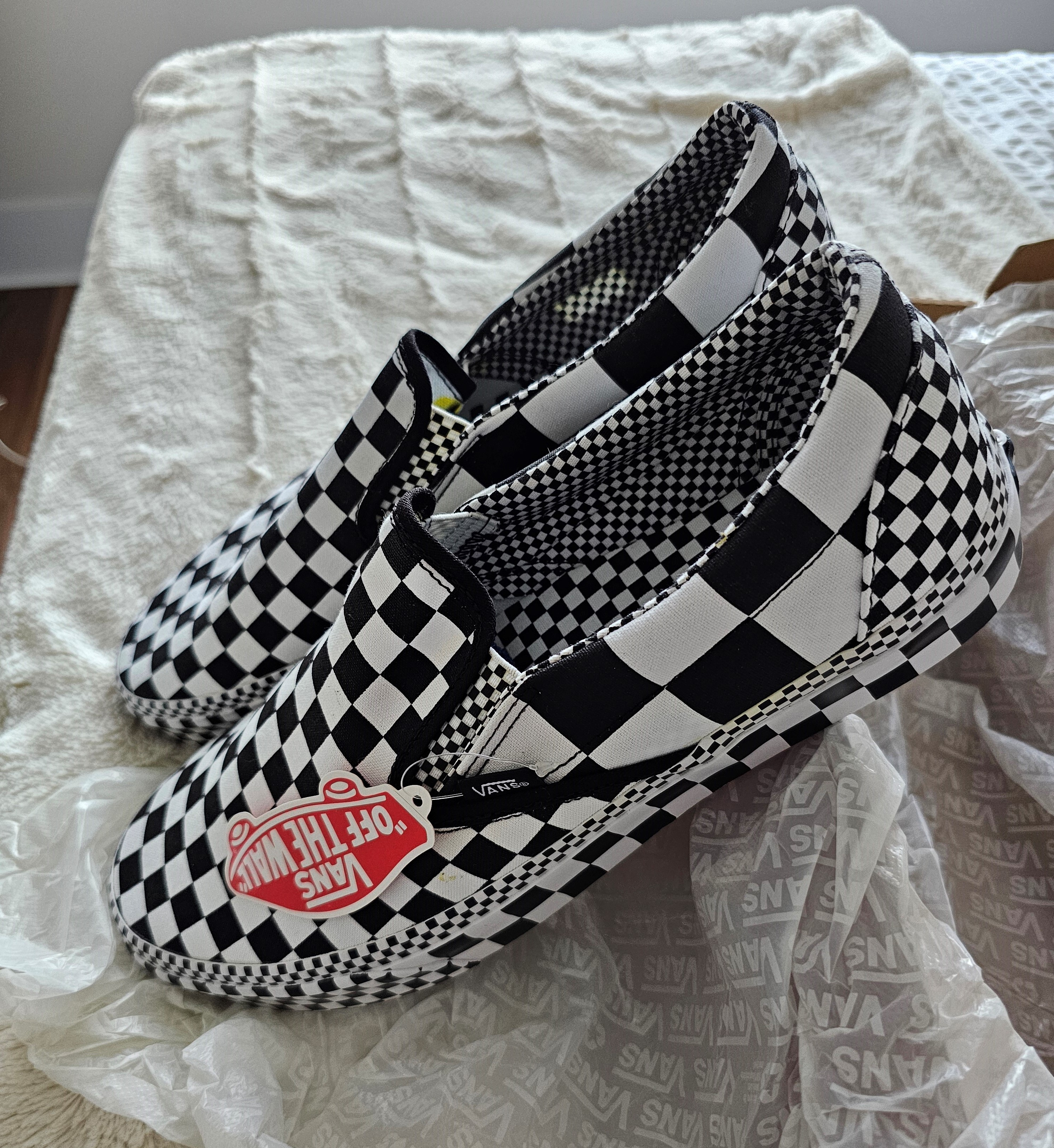 VANS-All Over Checkerboard-Slip-On-Skate Shoe