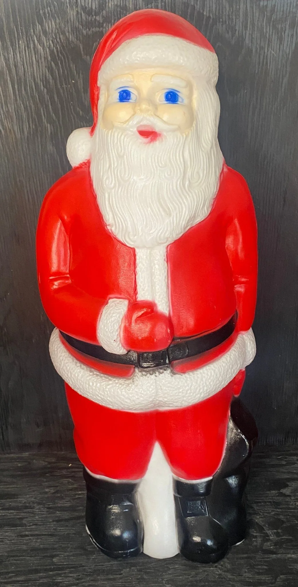 Vintage Union Products Plastic Blow Mold Illuminated Santa Claus image indicator(2)