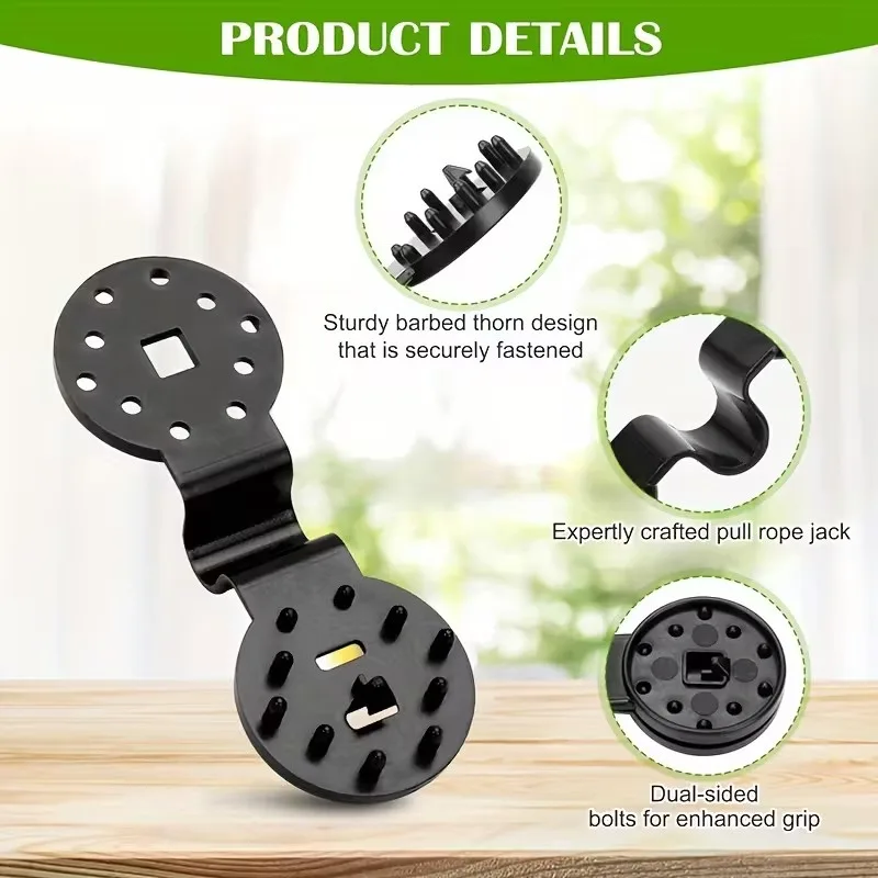 100pcs Heavy Duty Shade Cloth Lock Grip Clips - Reusable Black image indicator(2)