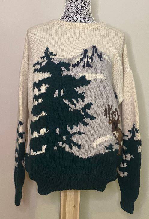 Vintage Shetland Wool Woman’s Pullover Sweater XL