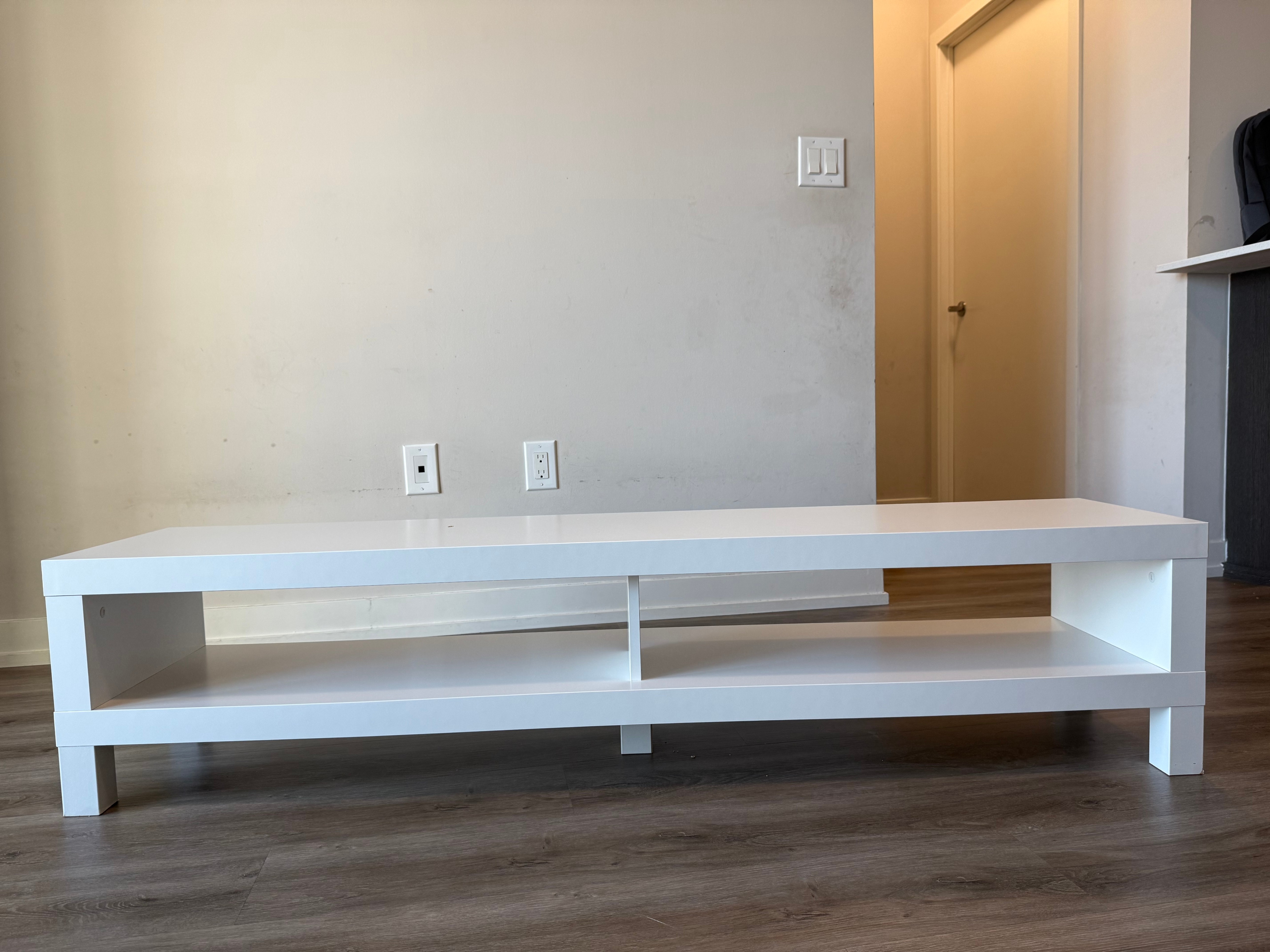 IKEA LACK TV Bench - White - 63" Wide - Excellent Condition