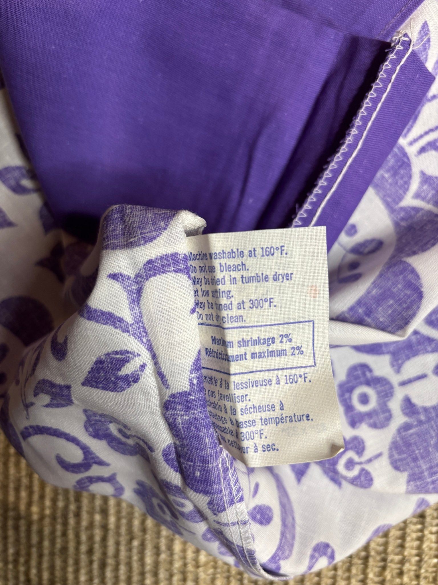 Sears Canada Purple Paisley Vintage Queen Size Pillowcases - photo 4