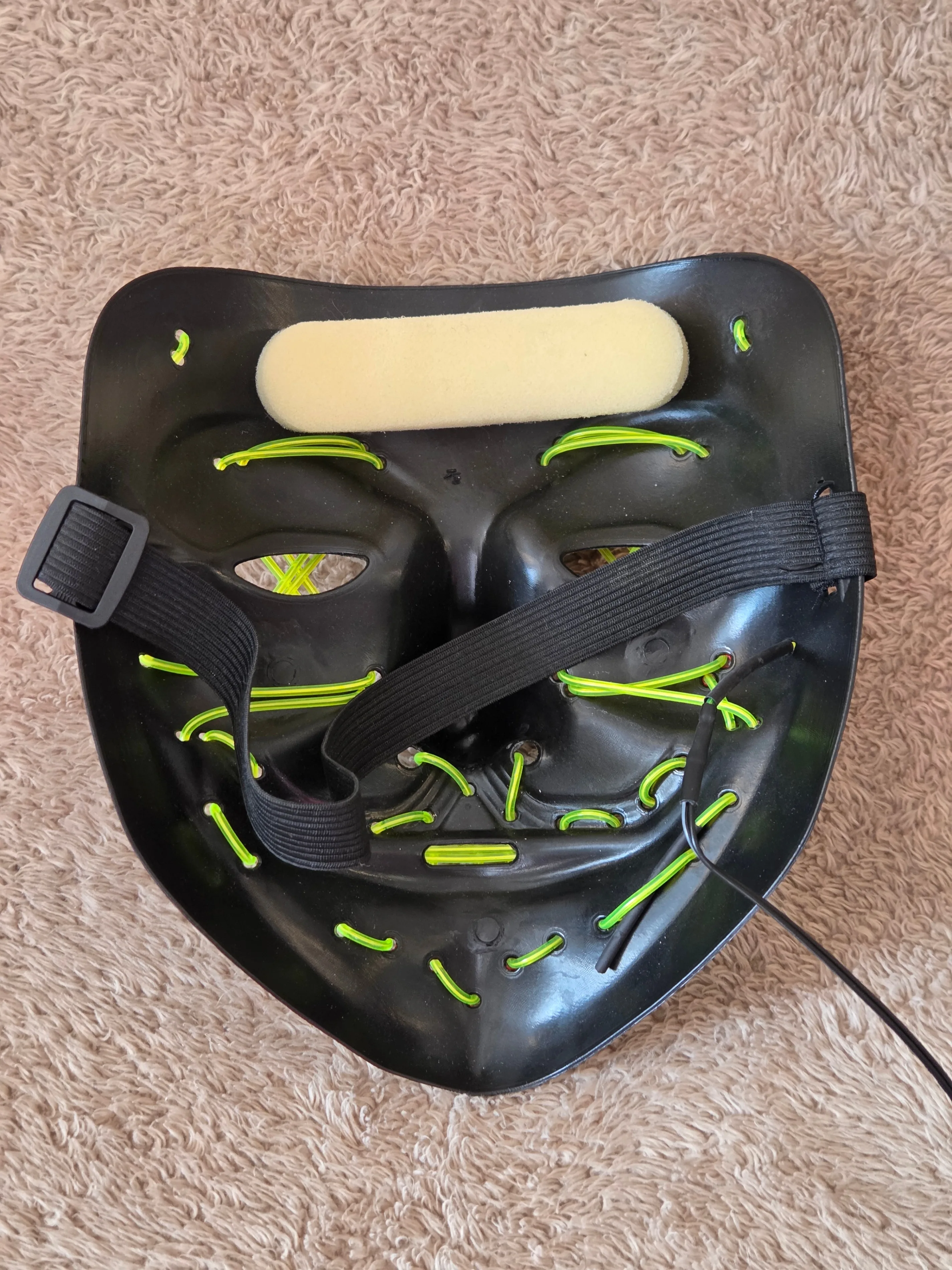 LED Neon Mask Green – Xmas & New Year Party image indicator(4)