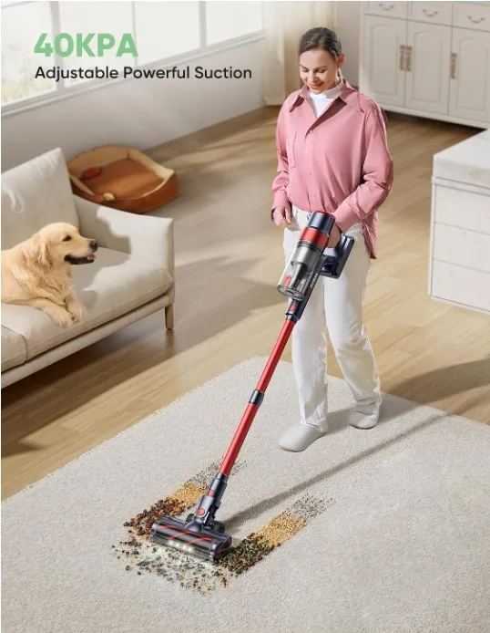 NEW 6 in 1 Cordless Vacuum Cleaner, 450W 40Kpa, 55 Mins Runtime image indicator(2)