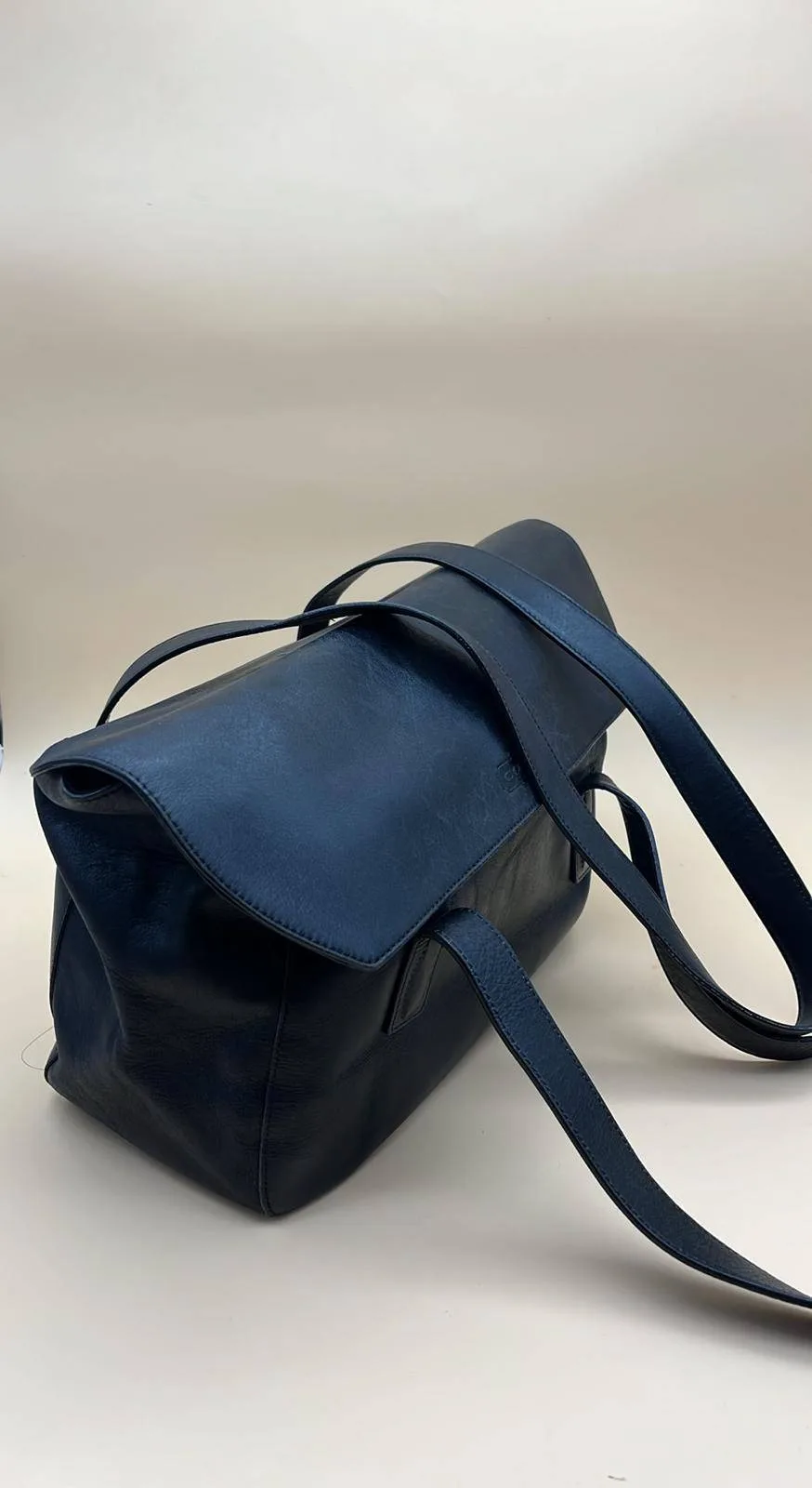 Coach 9103 Black Leather Shoulder Handbag Made In Italy thumbnail