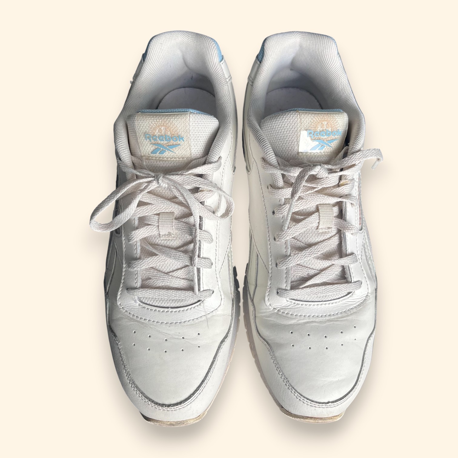 Reebok Classic Leather Sneakers | Off-White Cream | Size 10W - photo 5