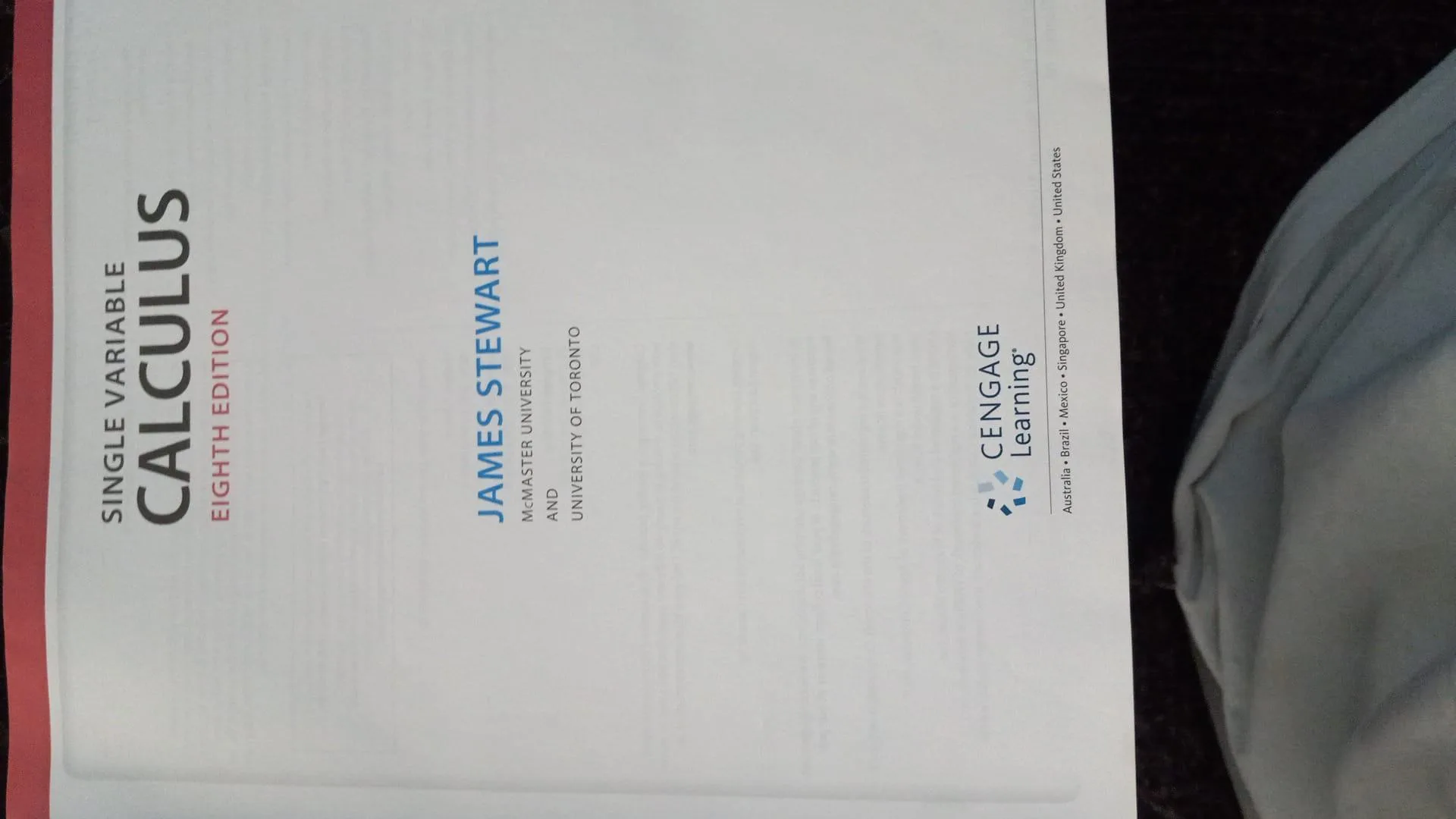 James Stewart Calculus 8th edition (USED) TEXT BOOK image indicator(3)