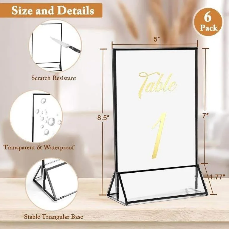 Clear Acrylic Sign Holders image indicator(3)