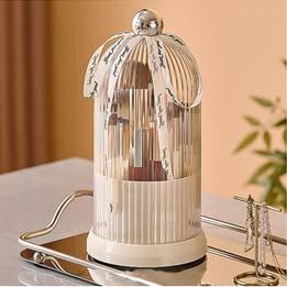 Rotating Makeup Brush Holder Clear Lid – Dustproof Organizer - photo 3