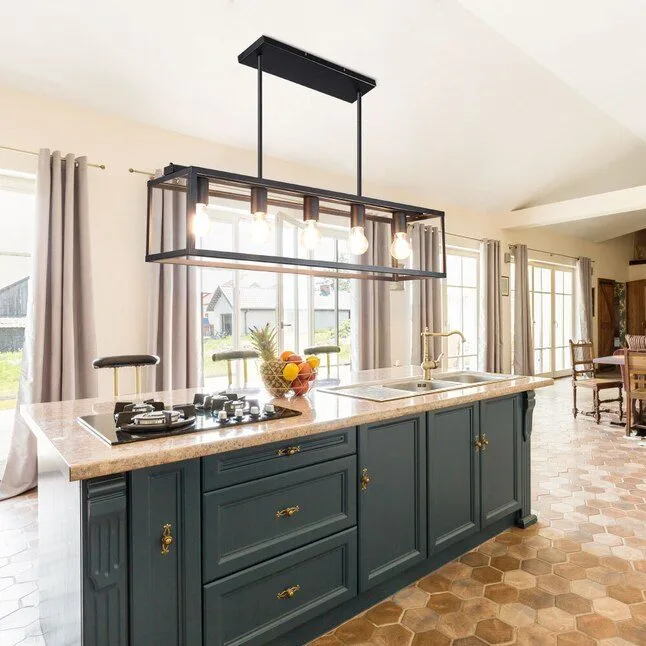 Modern 5 Light Kitchen Island Pendant Light – Bulbs Included image indicator(8)