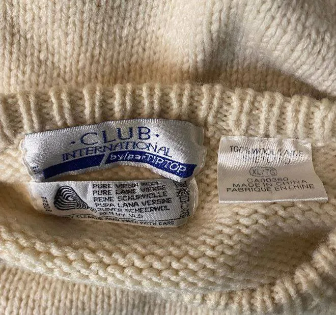 Vintage Shetland Wool Woman’s Pullover Sweater XL image indicator(4)