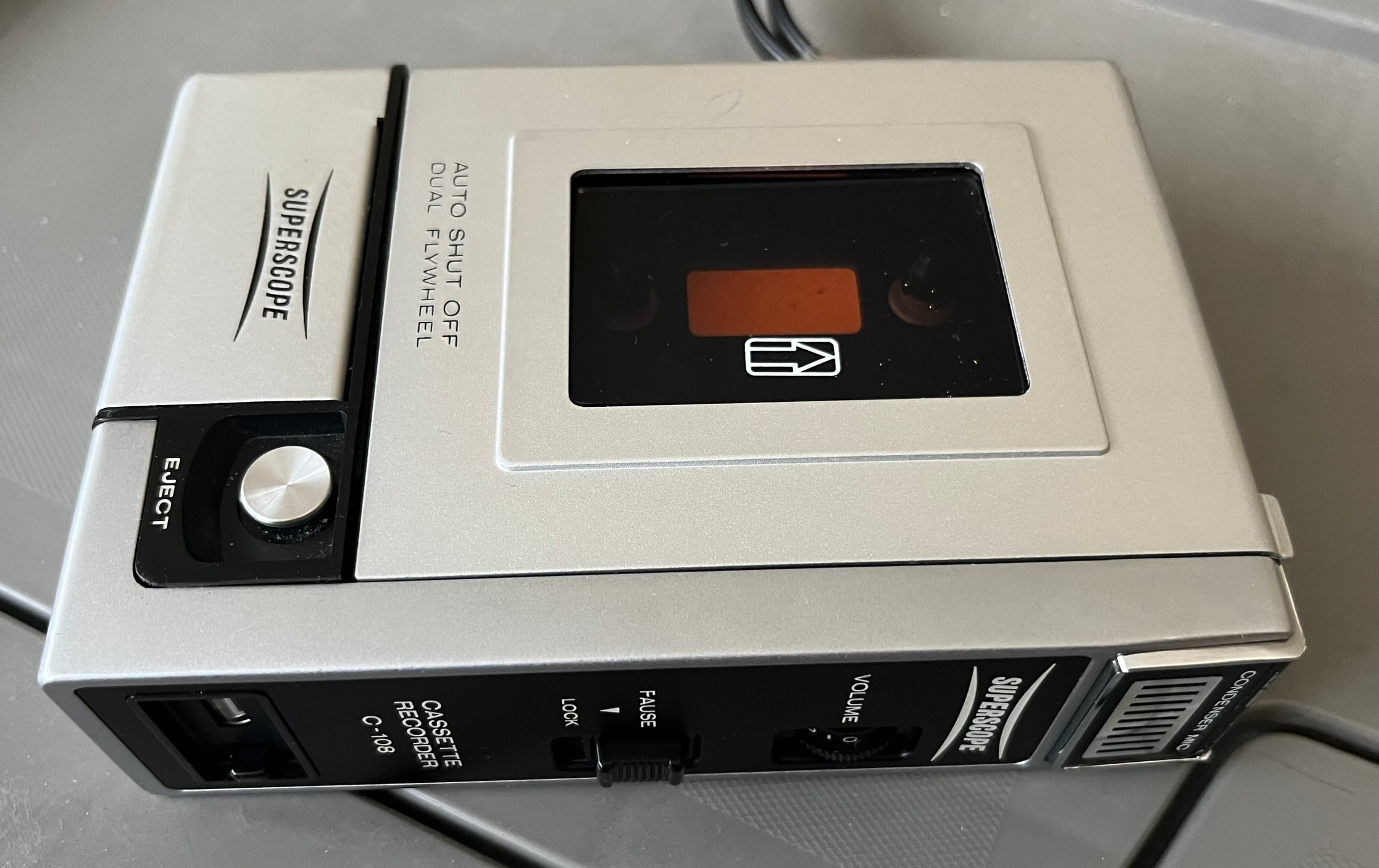 Vintage Superscope C-108 Cassette Recorder (As-Is)