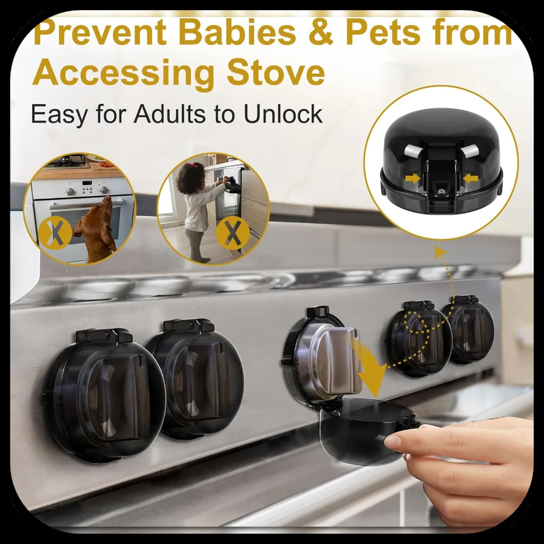 Stove Knob Covers for Child Safety image indicator(3)