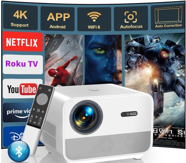 NEW Mini Portable Projector with 9500 Lumens Brightness