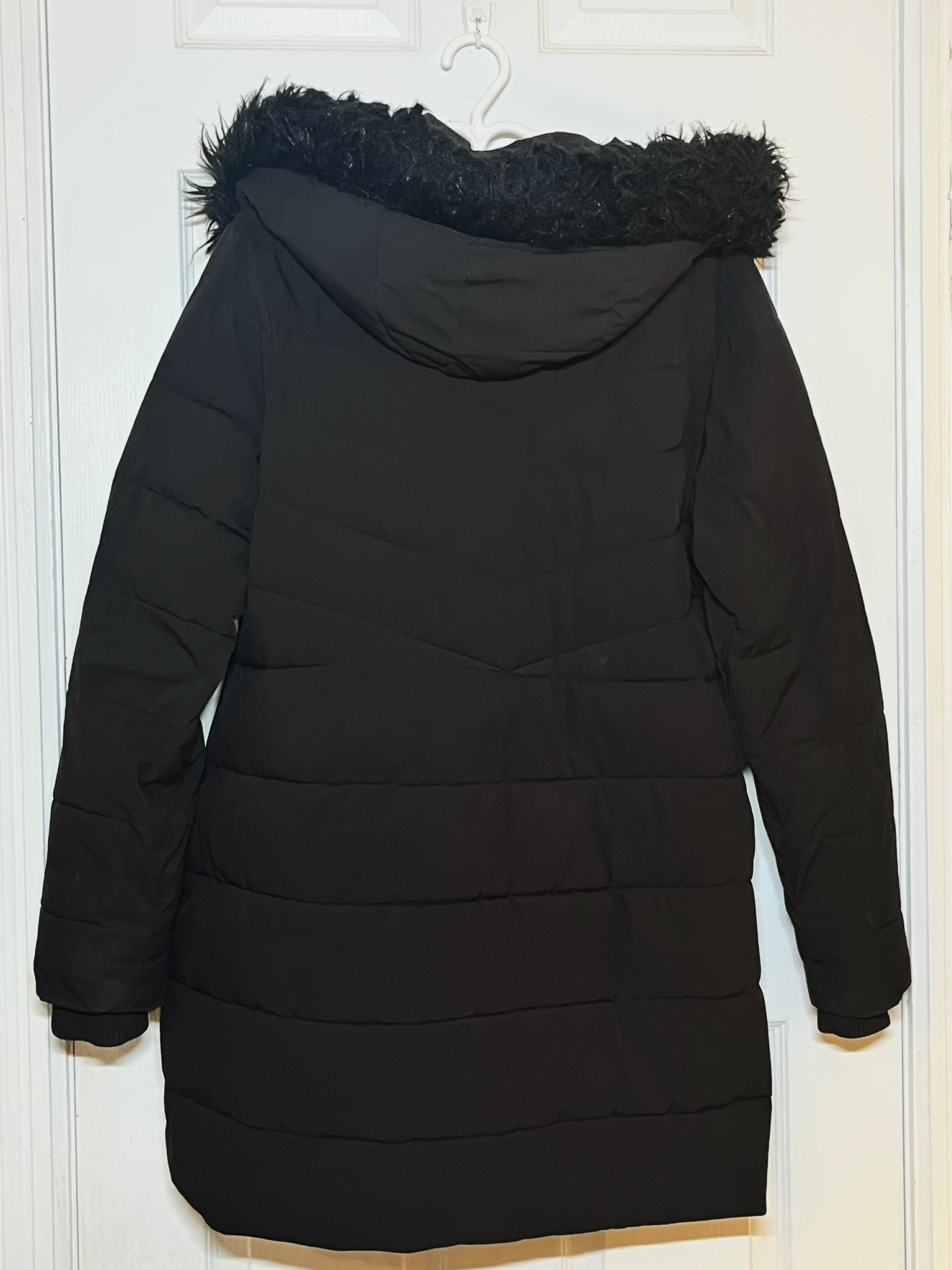 Reitmans Black Winter Coat with Faux Fur Trim (XXL) - photo 2