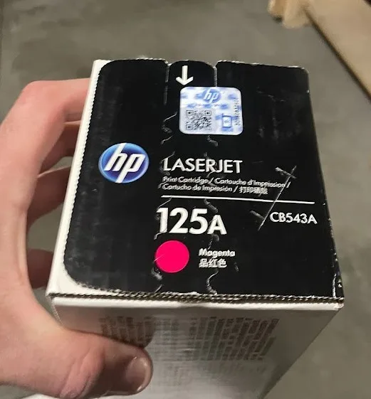 (6 Pieces) HP 125A LaserJet Toner Cartridges ( 5BLACK+ 1MAGENTA) image indicator(4)