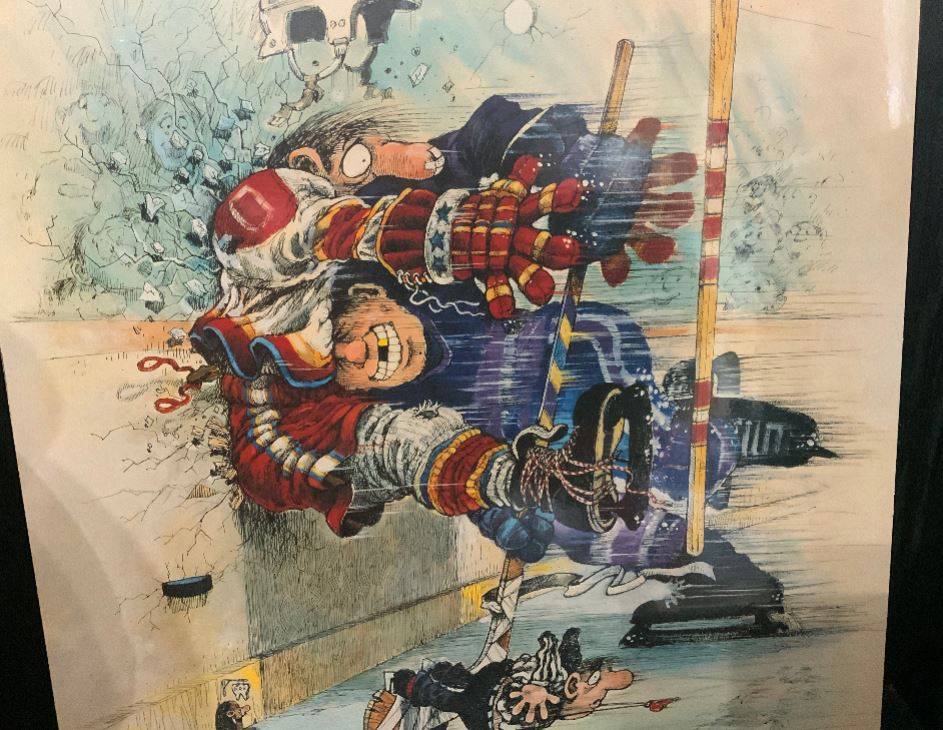 Gary Patterson Lake Placid The Check Hockey Wall Plaque - photo 5