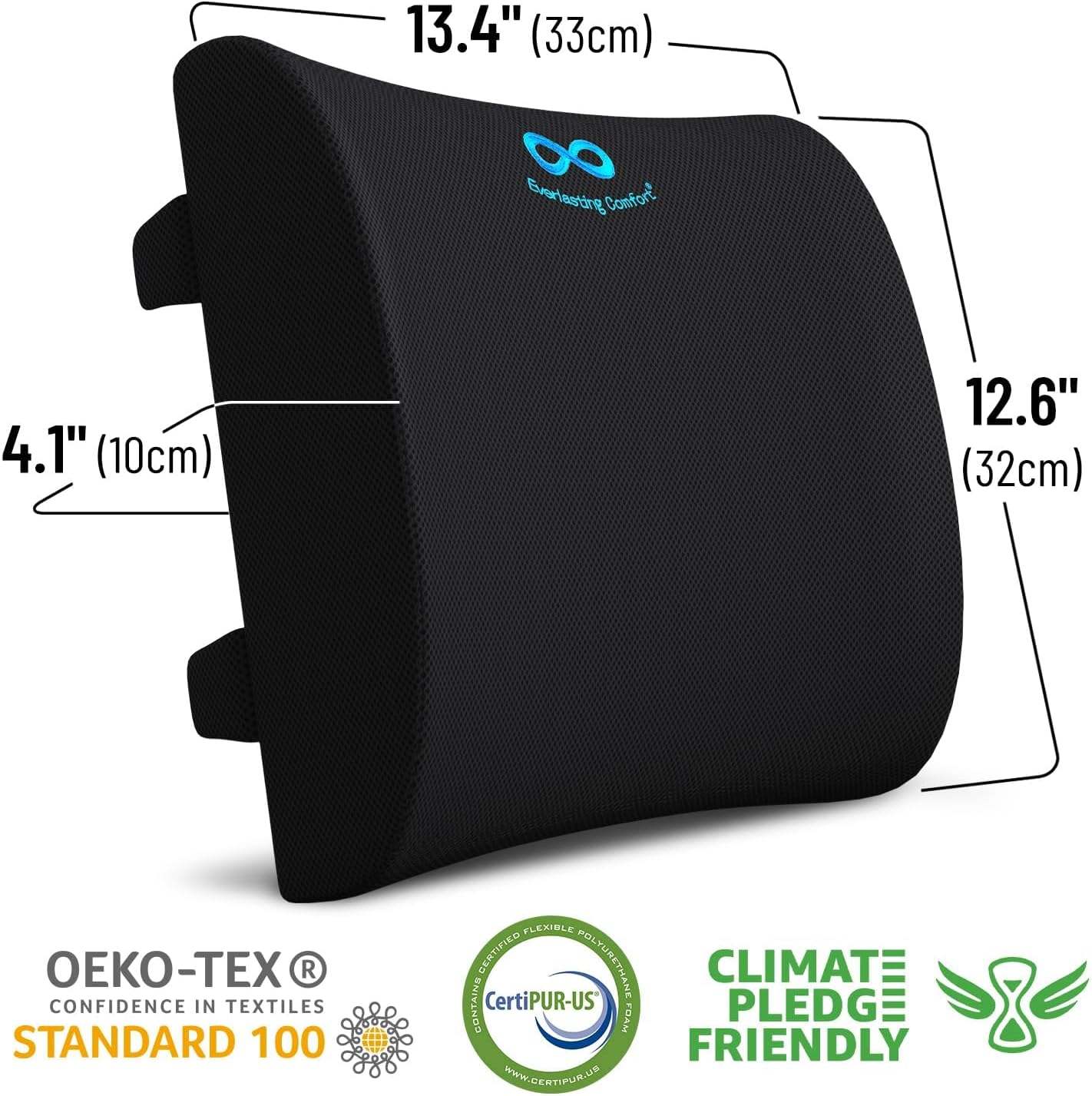 Comfort Lumbar Support Pillow – Memory Foam Back Cushion - photo 2